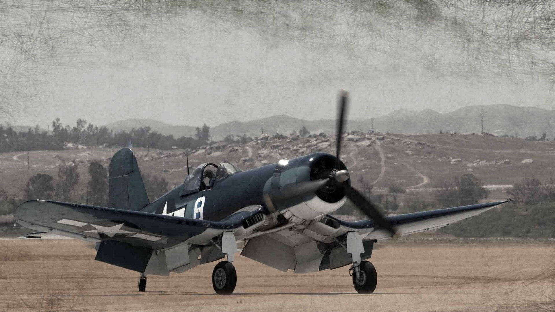 1080P, Military Aircrafts, Vought F4U Corsair, HD Wallpaper
