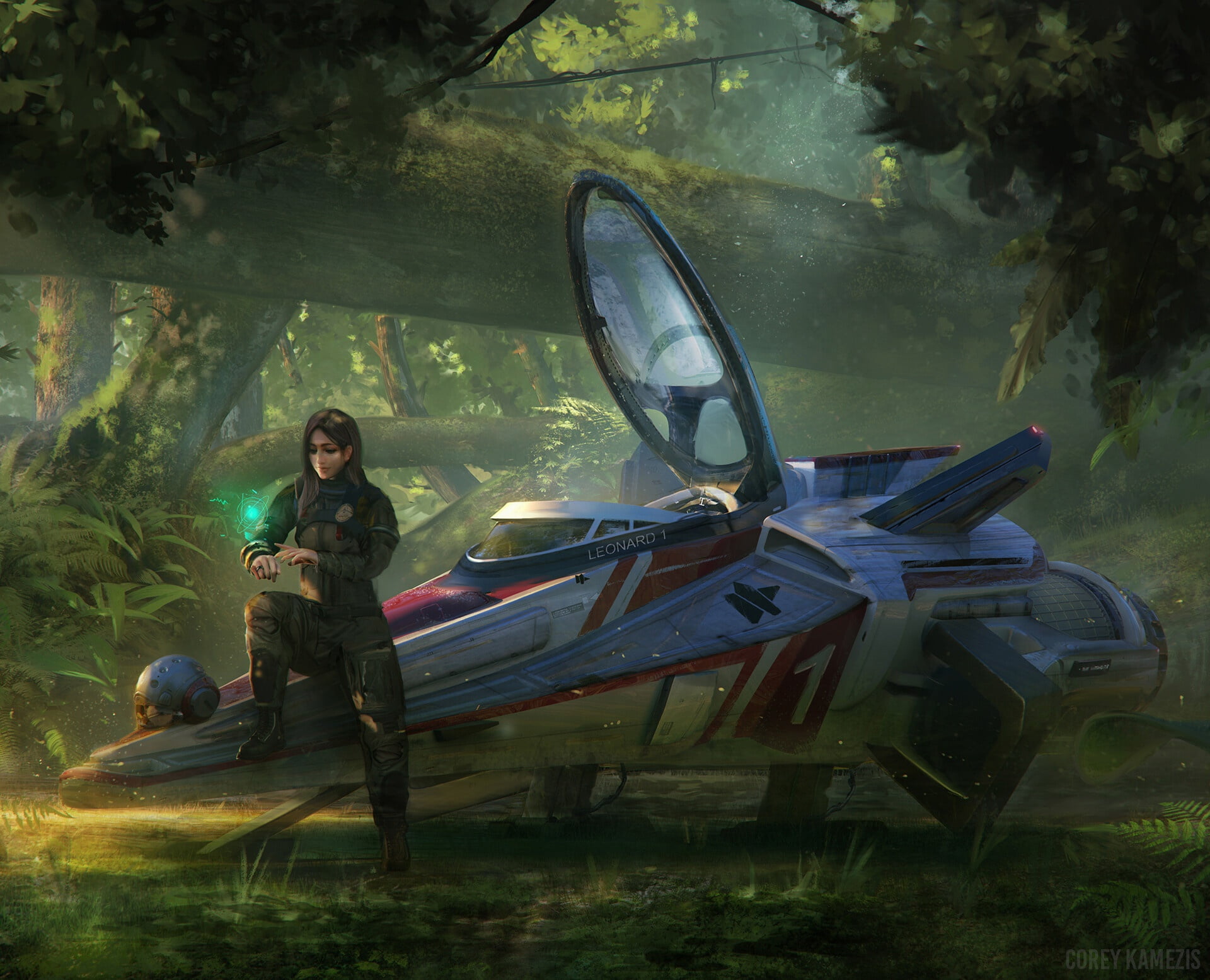 Pilot, Spaceship, Woman, 1080P, Sci Fi, Girl, HD Wallpaper
