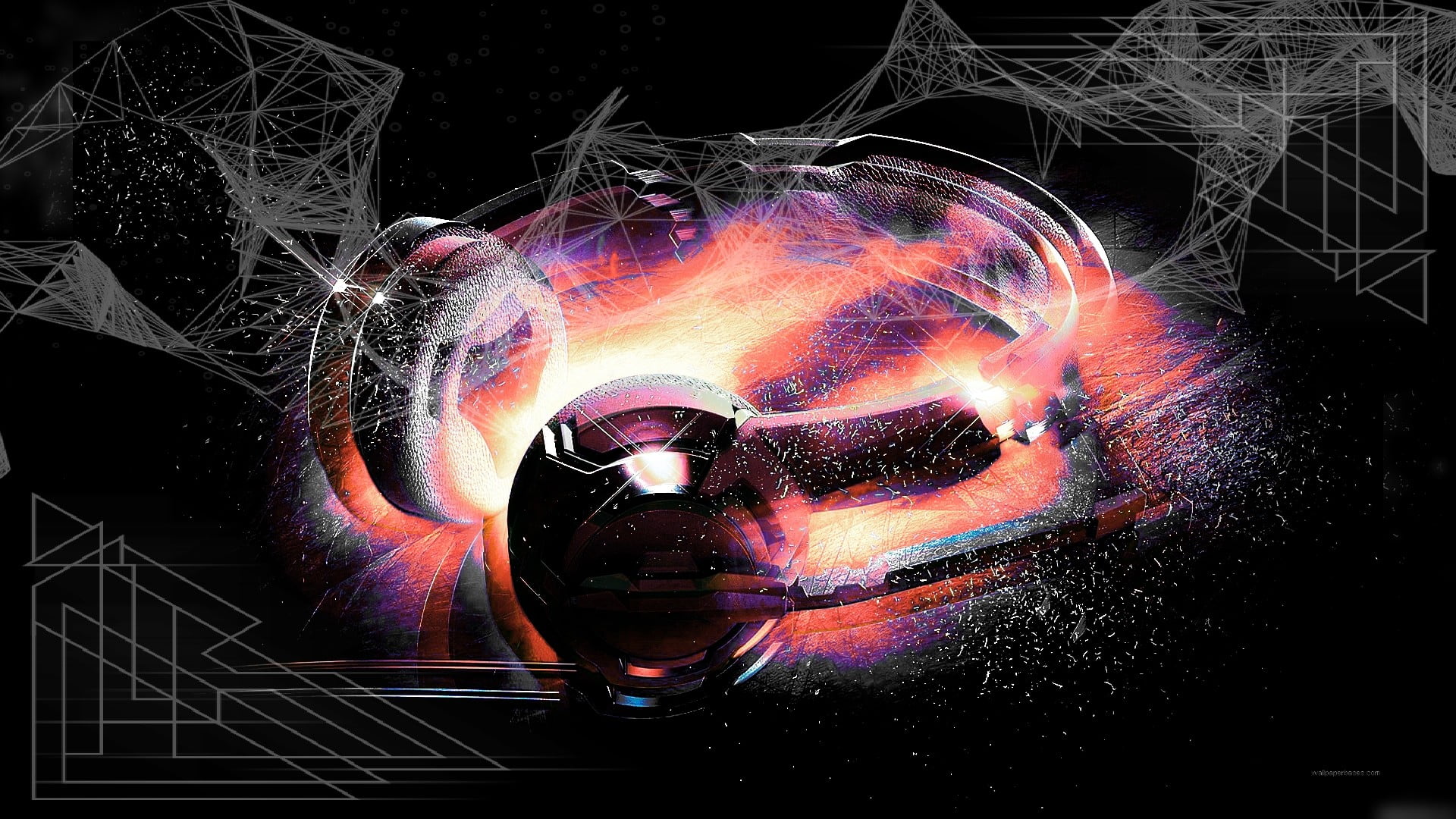 indoors, music, digital art, glass, motion, close-up, multi colored, illuminated, nature, light trail, pattern, earphone, blurred motion, creativity, no people, HD Wallpaper