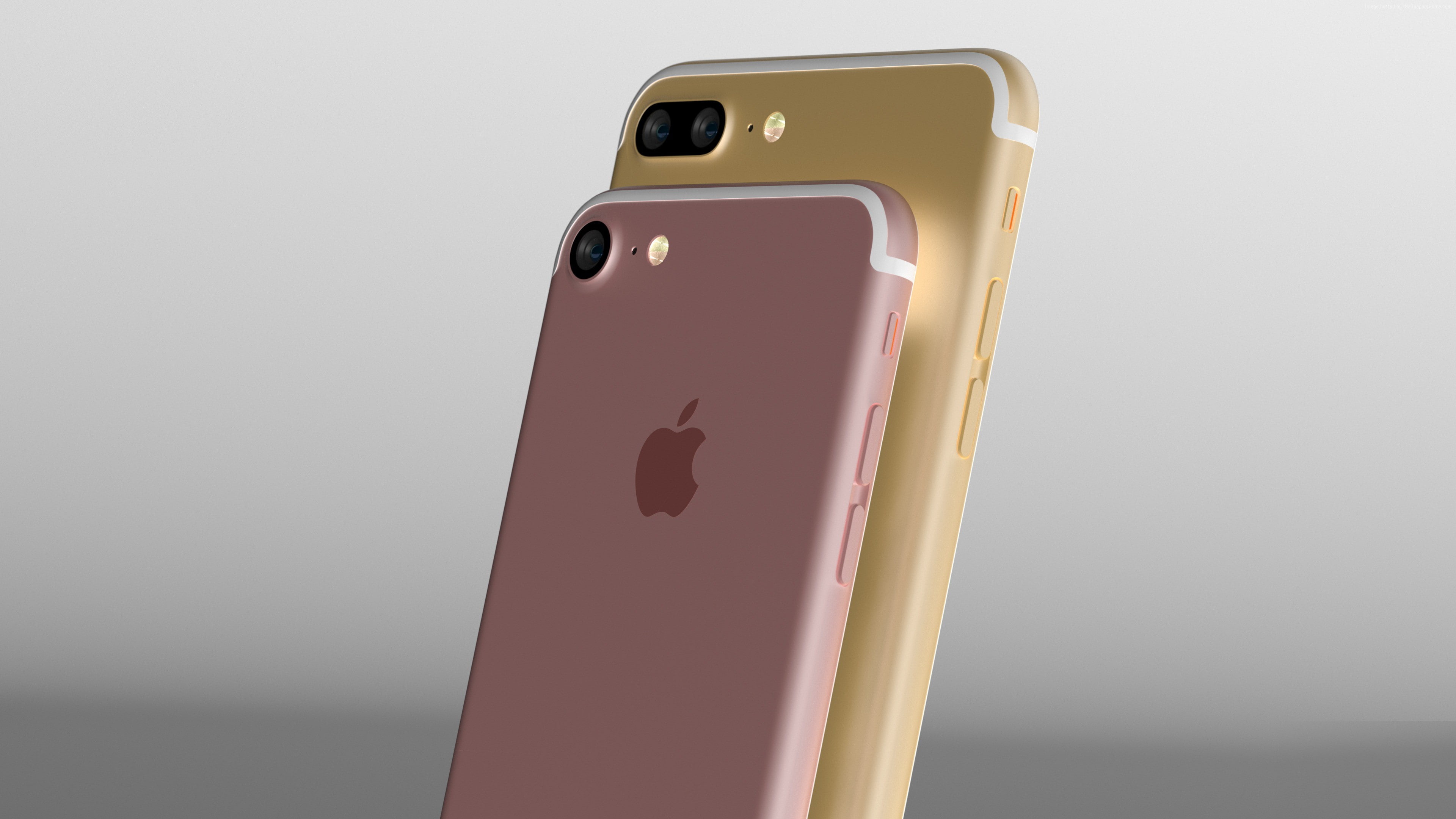 Gold, Best Smartphones 2016, 4K, iPhone 7 Plus, Rose, review, iPhone 7, HD Wallpaper