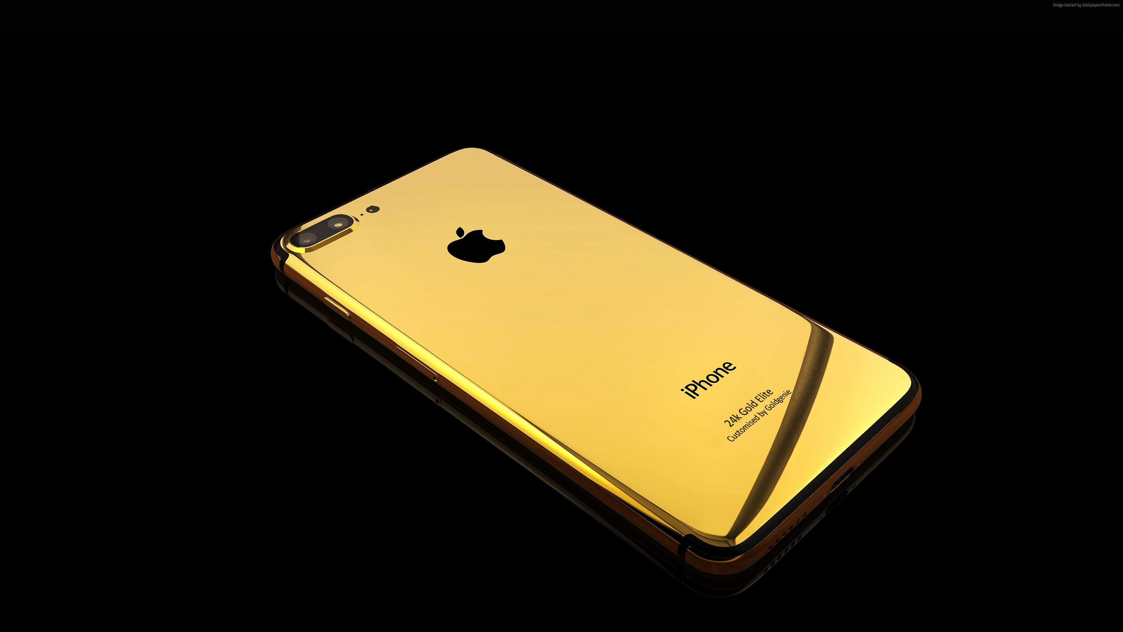 iPhone 7, Gold, review, Best Smartphones 2016, 2K, HD Wallpaper