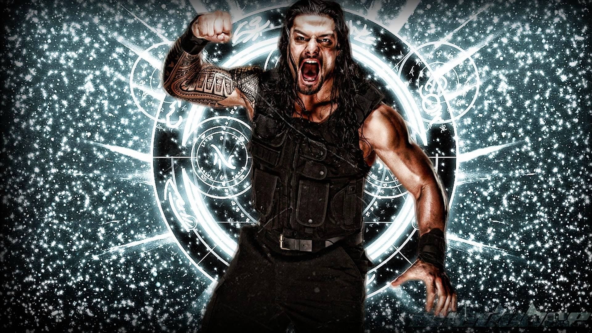 Sports, men, WWE, one person, anger, reign, standing, adult, roman, studio shot, bizarre, shape, mouth open, emotion, males, wet, indoors, portrait, looking at camera, HD Wallpaper