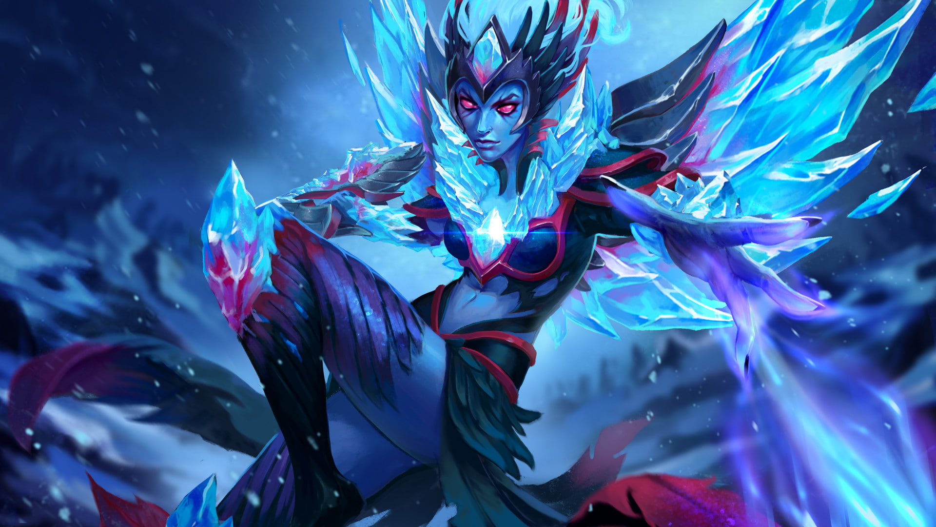 feather, Vengeful Spirit, festival, sky, art and craft, multi colored, 1080P, close-up, nature, illuminated, magic, no people, Dota 2, portrait, celebration, HD Wallpaper