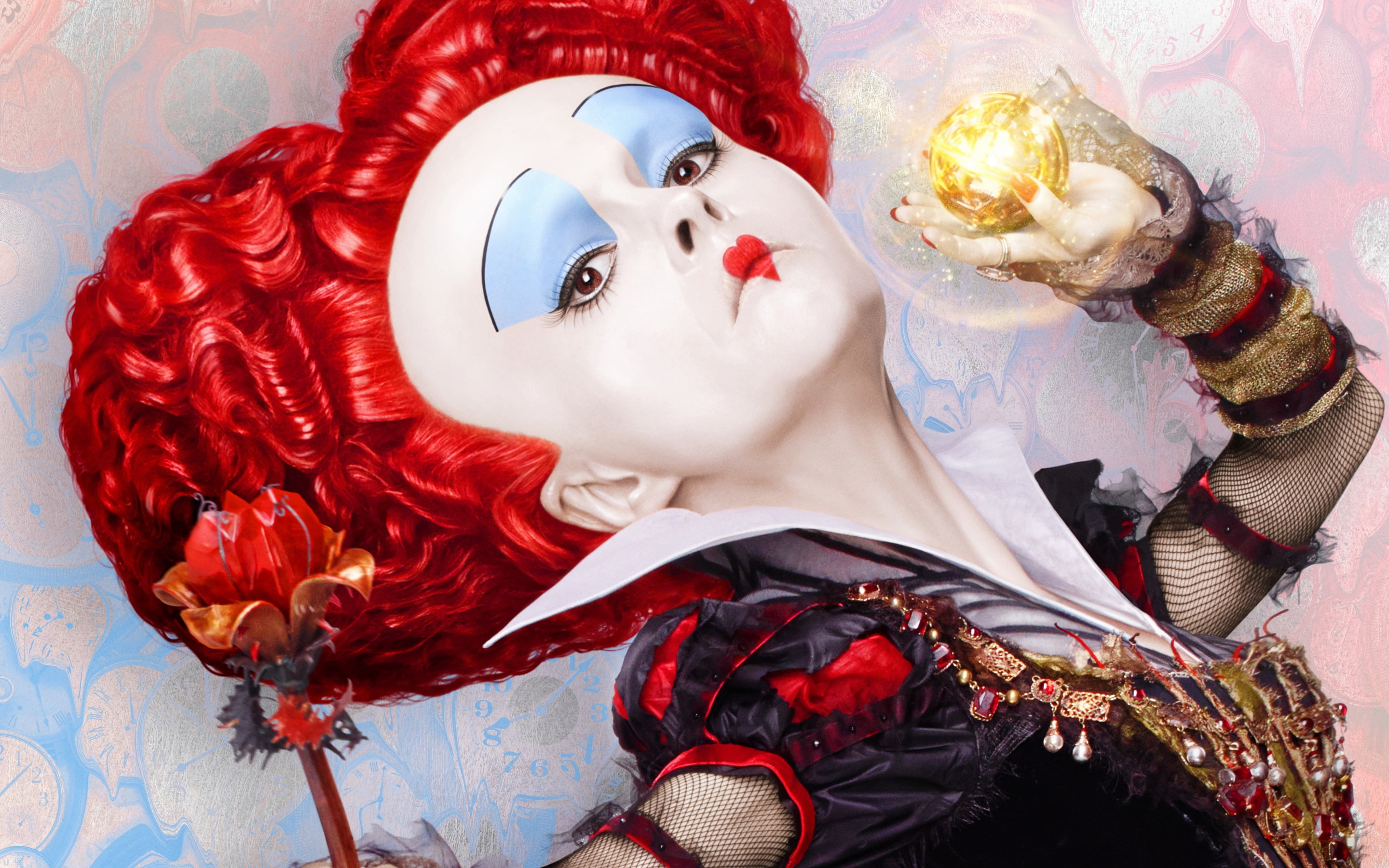 beautiful, food and drink, female likeness, fashion, food, stage Make-up, directly above, doll, high angle view, male likeness, 2K, elegance, costume, HD Wallpaper
