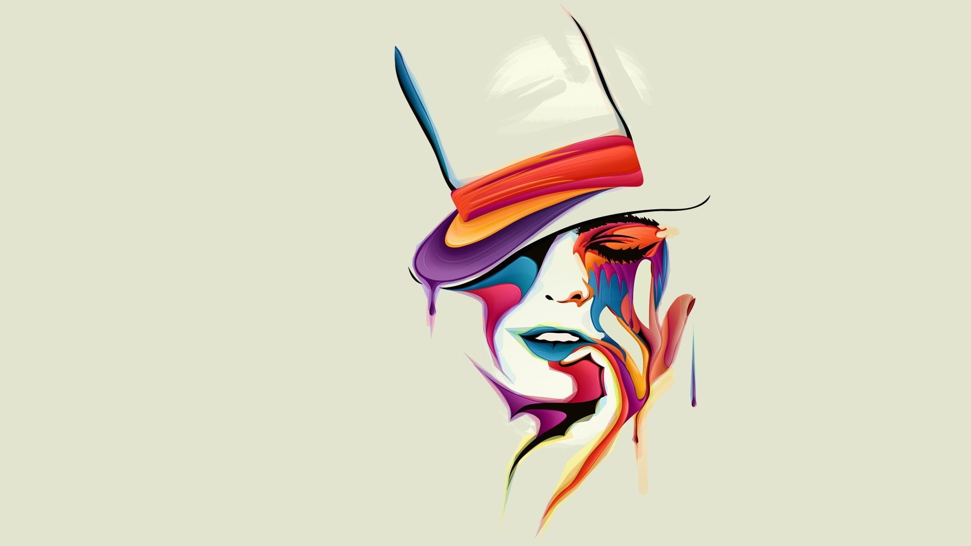 hatter, colors, mad, 1080P, artwork, mad hatter, HD Wallpaper