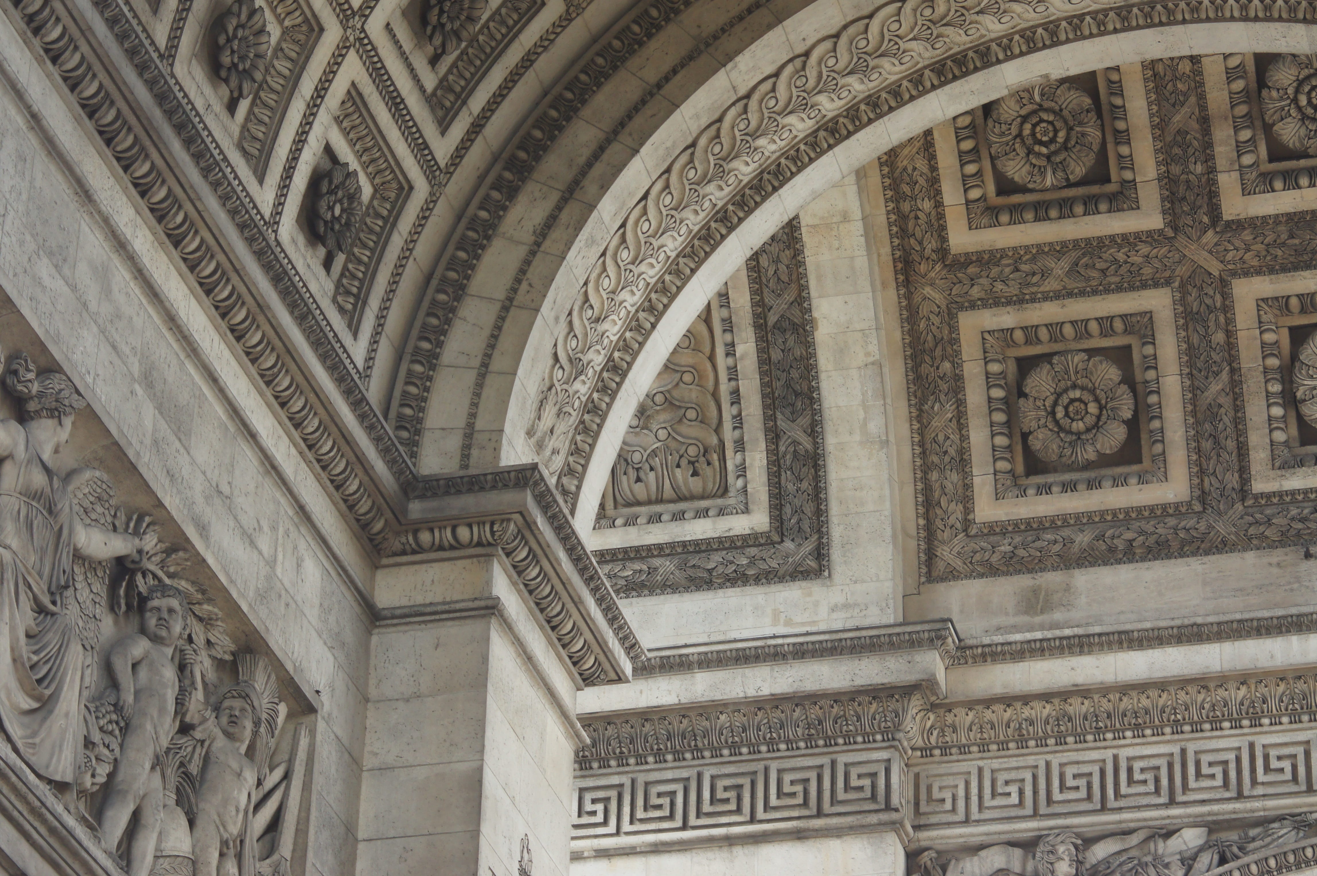 government, tourism, craft, champs-elysees, landmark, place, architectural column, pattern, carving - craft product, ornate, mural, arc de triomphe, travel, HD Wallpaper
