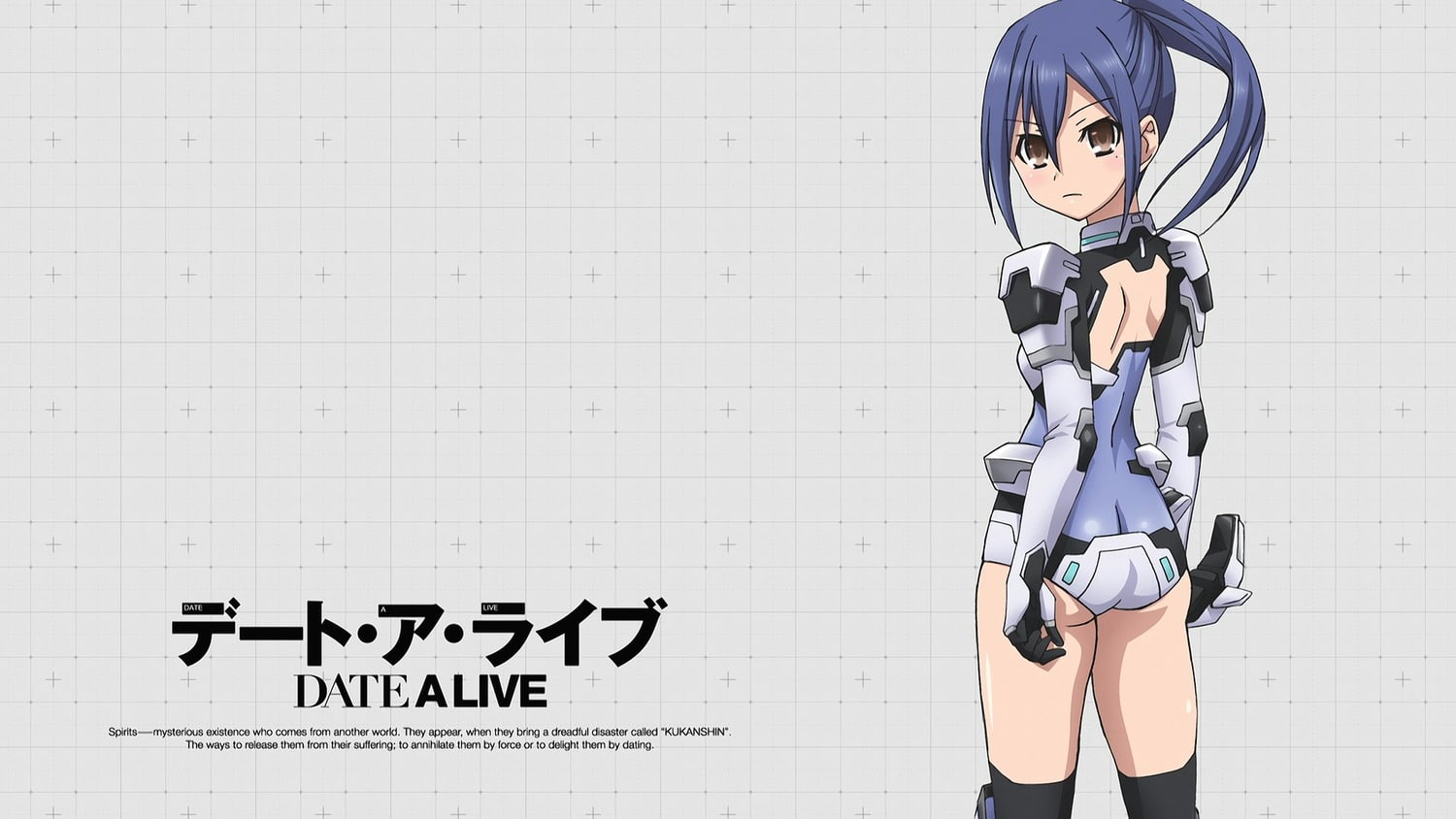 young adult, blue hair, one person, black color, futuristic armor, ponytail, text, Takamiya Mana, western script, leisure activity, communication, real people, HD Wallpaper