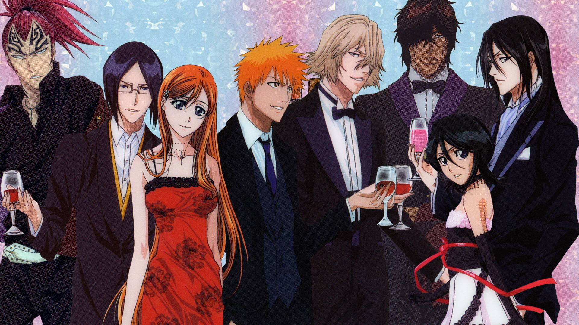 Rukia Kuchiki, Bleach, Orihime Inoue, Renji Abarai, Yasutora Sado, 1080P, Uryu Ishida, Ichigo Kurosaki, HD Wallpaper