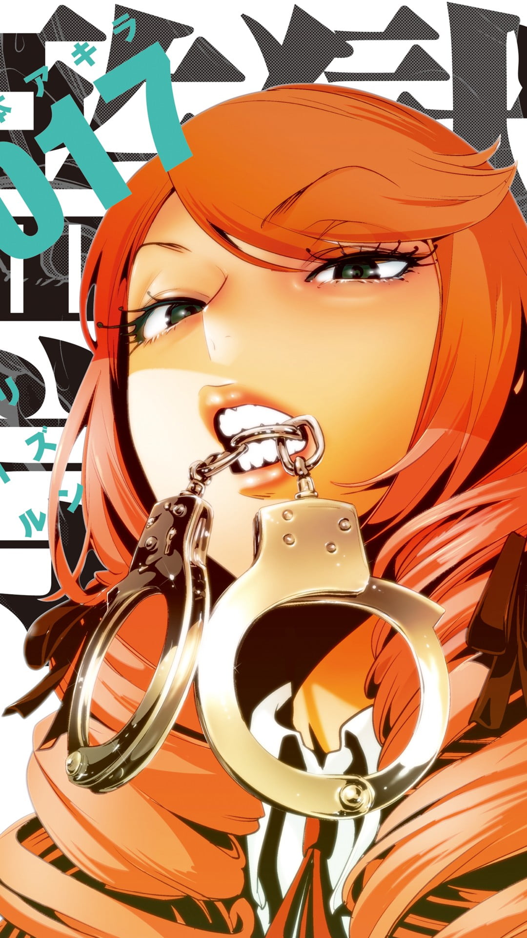 1080P, anime girls, text, people, orange color, bone, science, communication, art and craft, technology, representation, robot, machinery, Prison School, Phone HD Wallpaper