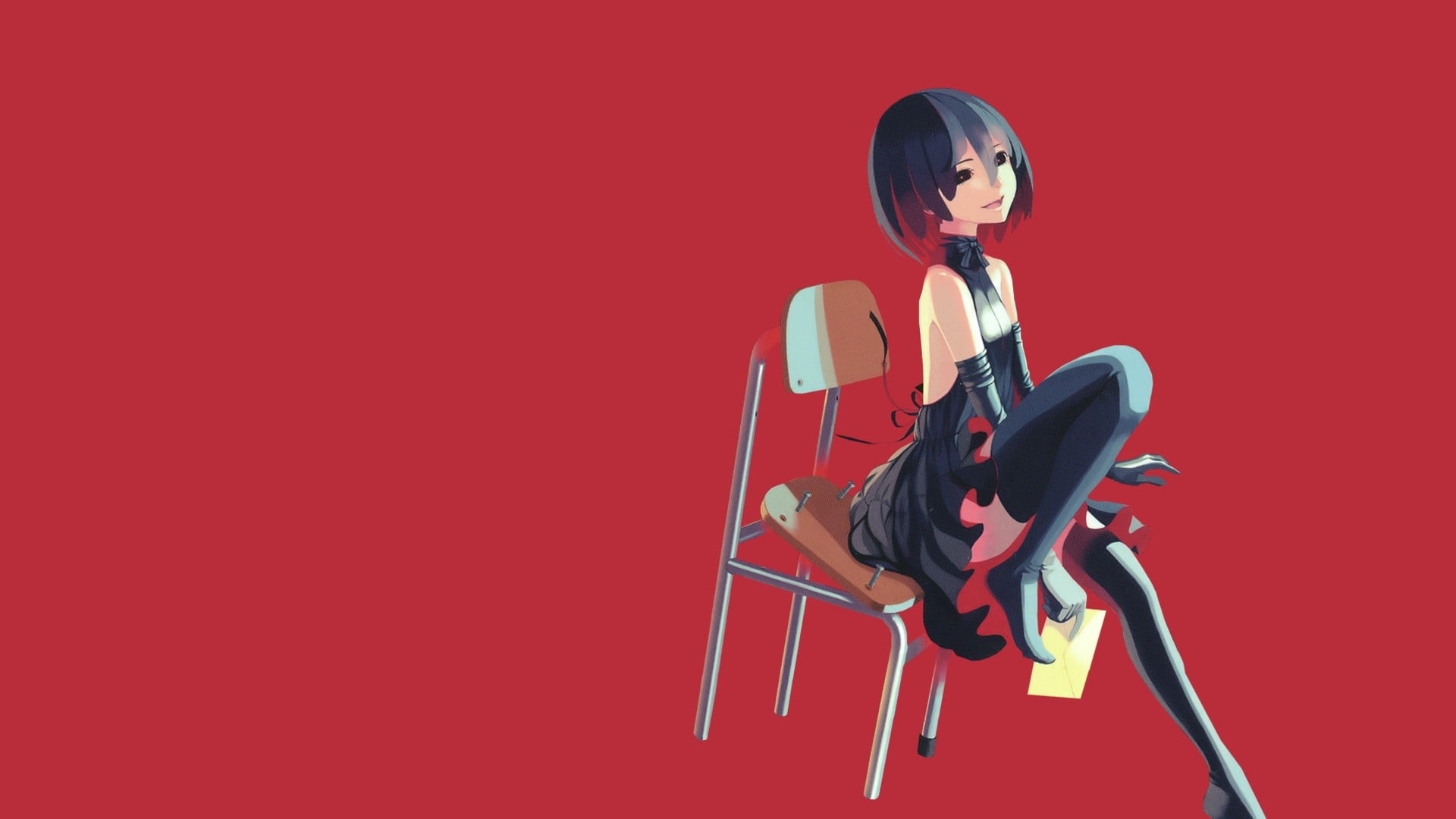 red, human limb, beauty, human body part, women, fashion, artwork, hairstyle, copy space, young adult, beautiful woman, females, Oshino Ougi, studio shot, HD Wallpaper