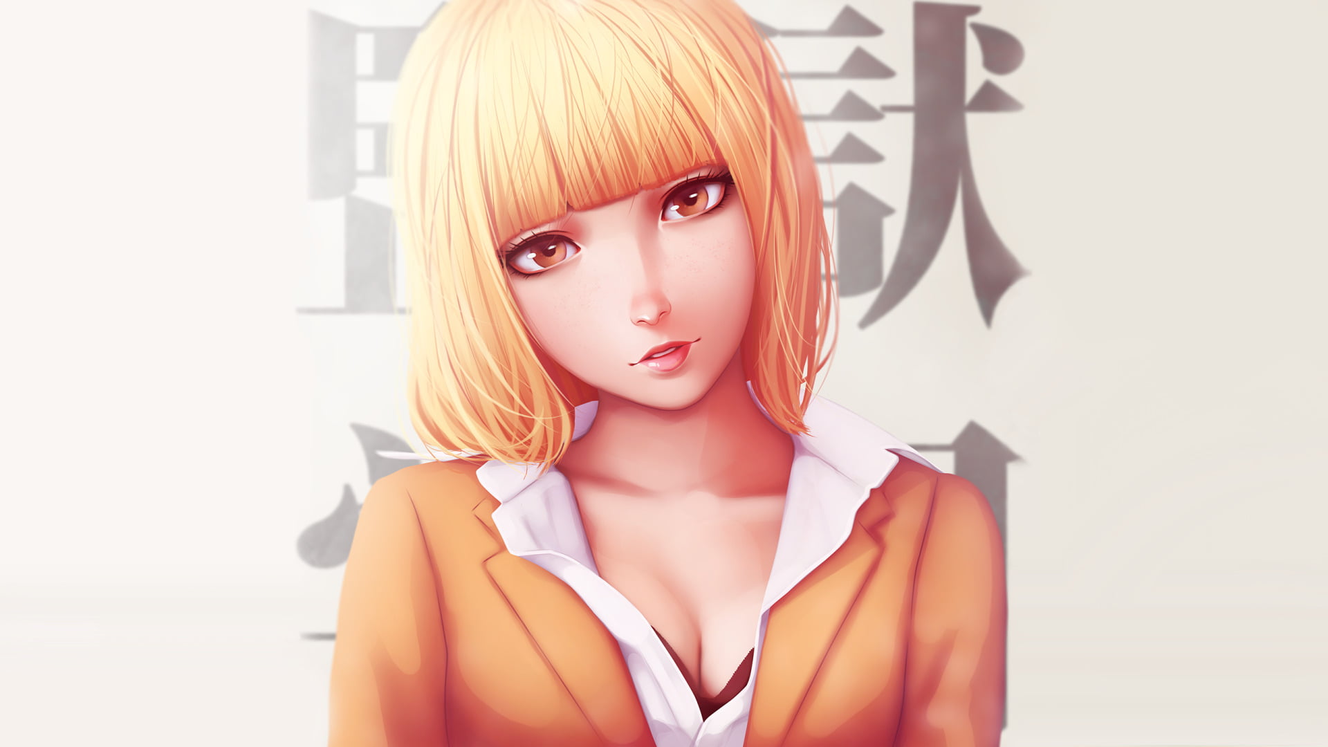 bangs, fashion, Prison School, beautiful woman, Anime, studio shot, front view, females, women, indoors, human face, young adult, close-up, young women, HD Wallpaper