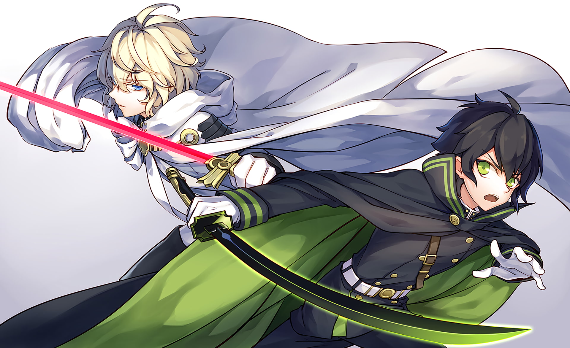 anime, day, close-up, leisure activity, 1080P, real people, clear sky, protection, nature, animal wildlife, Owari No Seraph, lifestyles, metal, low angle view, HD Wallpaper