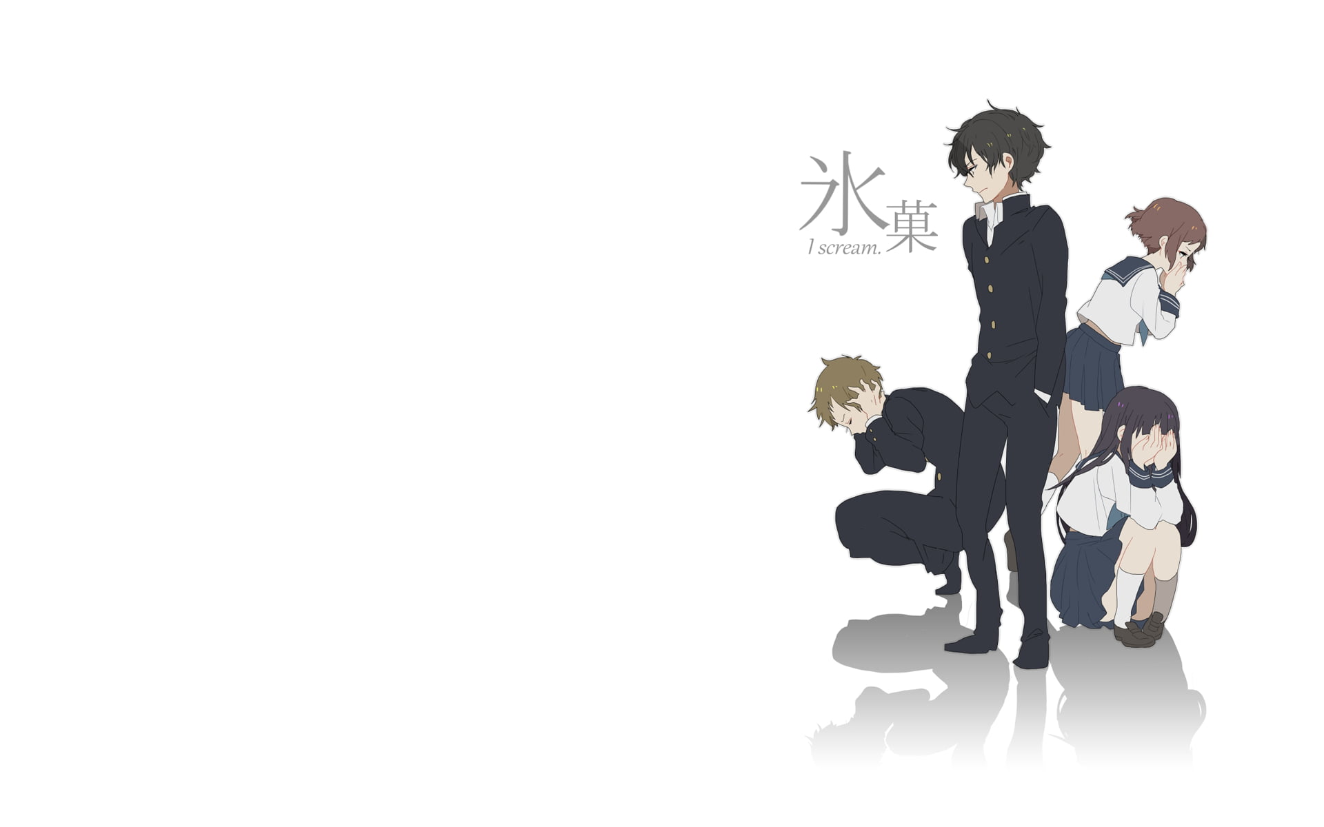 standing, anime, nature, white background, business person, indoors, full length, men, anime boys, anime girls, lifestyles, young adult, sitting, cut out, HD Wallpaper