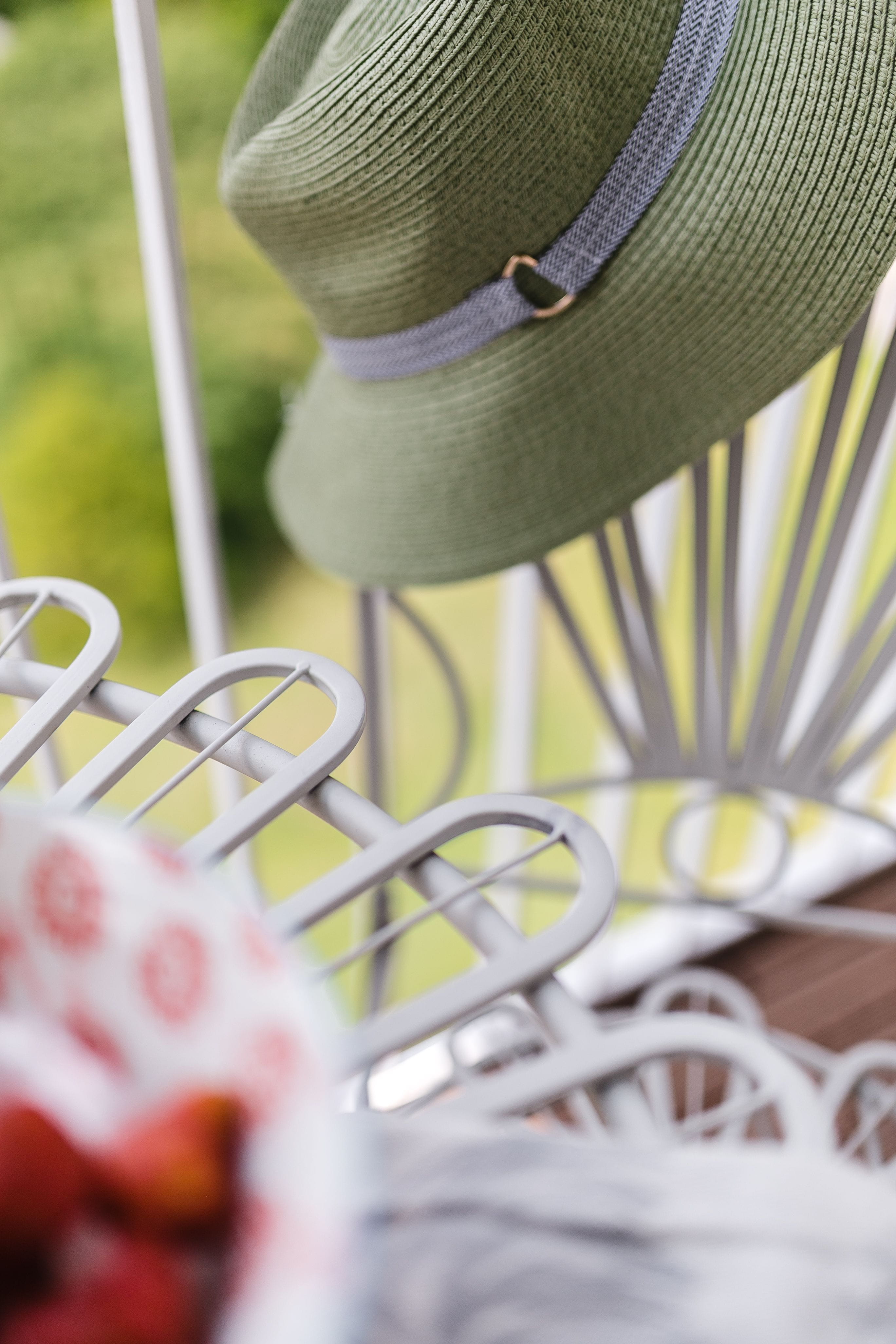 close-up, fruit, no People, Decorations, hat, resting, Balcony, relax, Country-style, cozy, selective focus, food and drink, outdoors, red, summer, plant, Phone HD Wallpaper