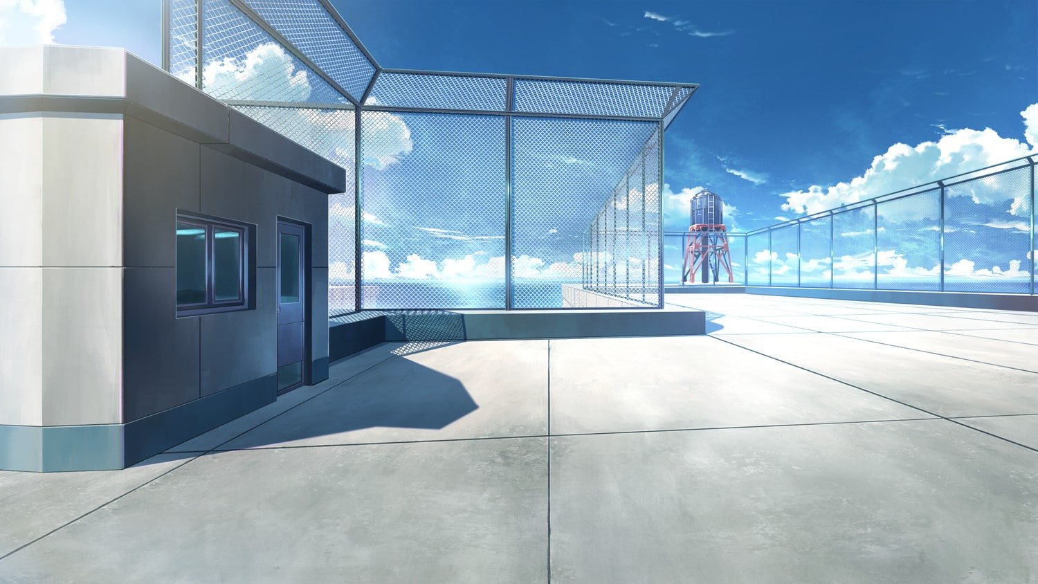 anime, Rooftops, 720P, Balconies, HD Wallpaper