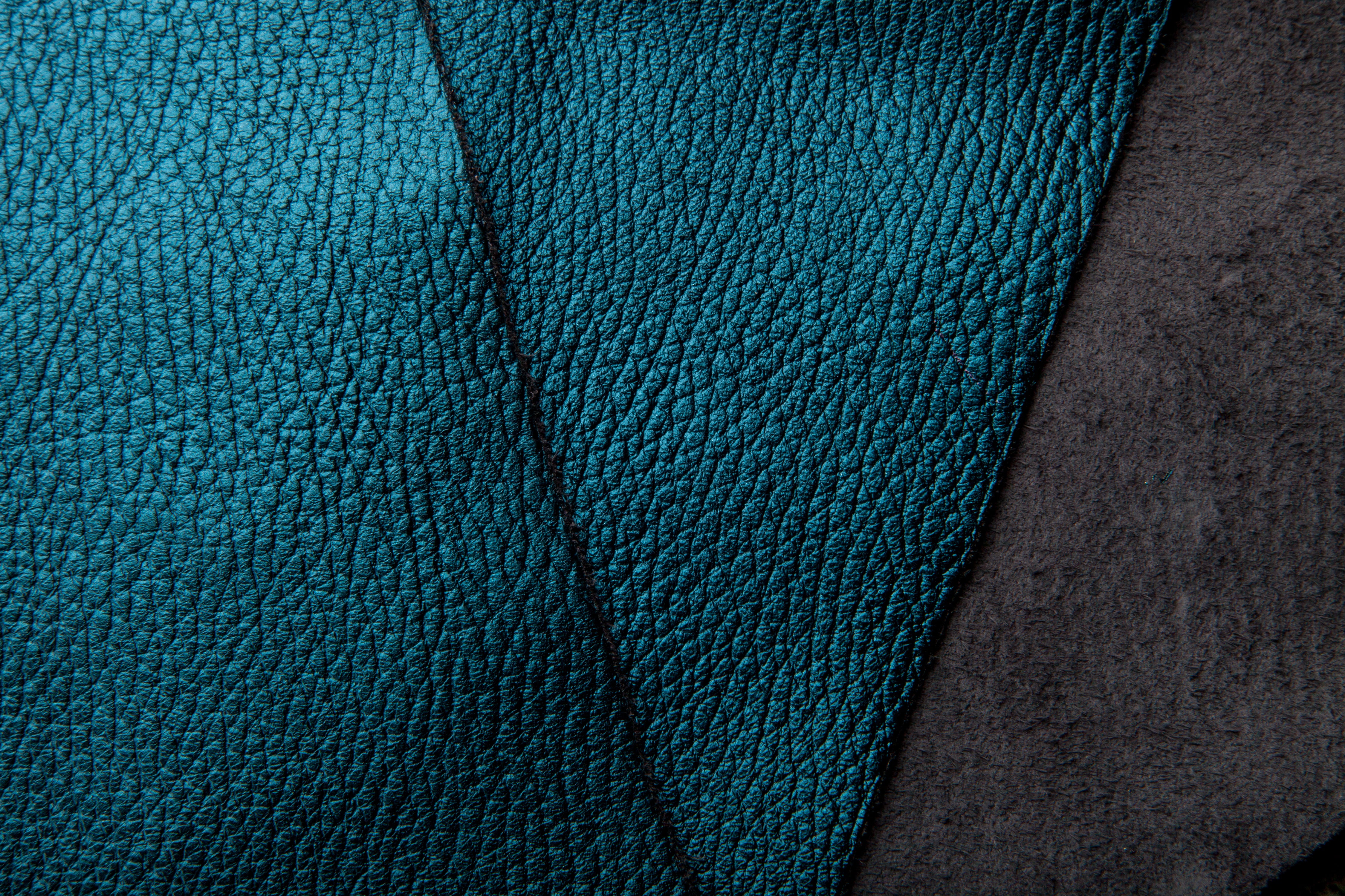 full frame, background, close-up, blue, material, day, clothing, indoors, turquoise colored, leather, backgrounds, textured, industry, suede, 4K, luxury, HD Wallpaper