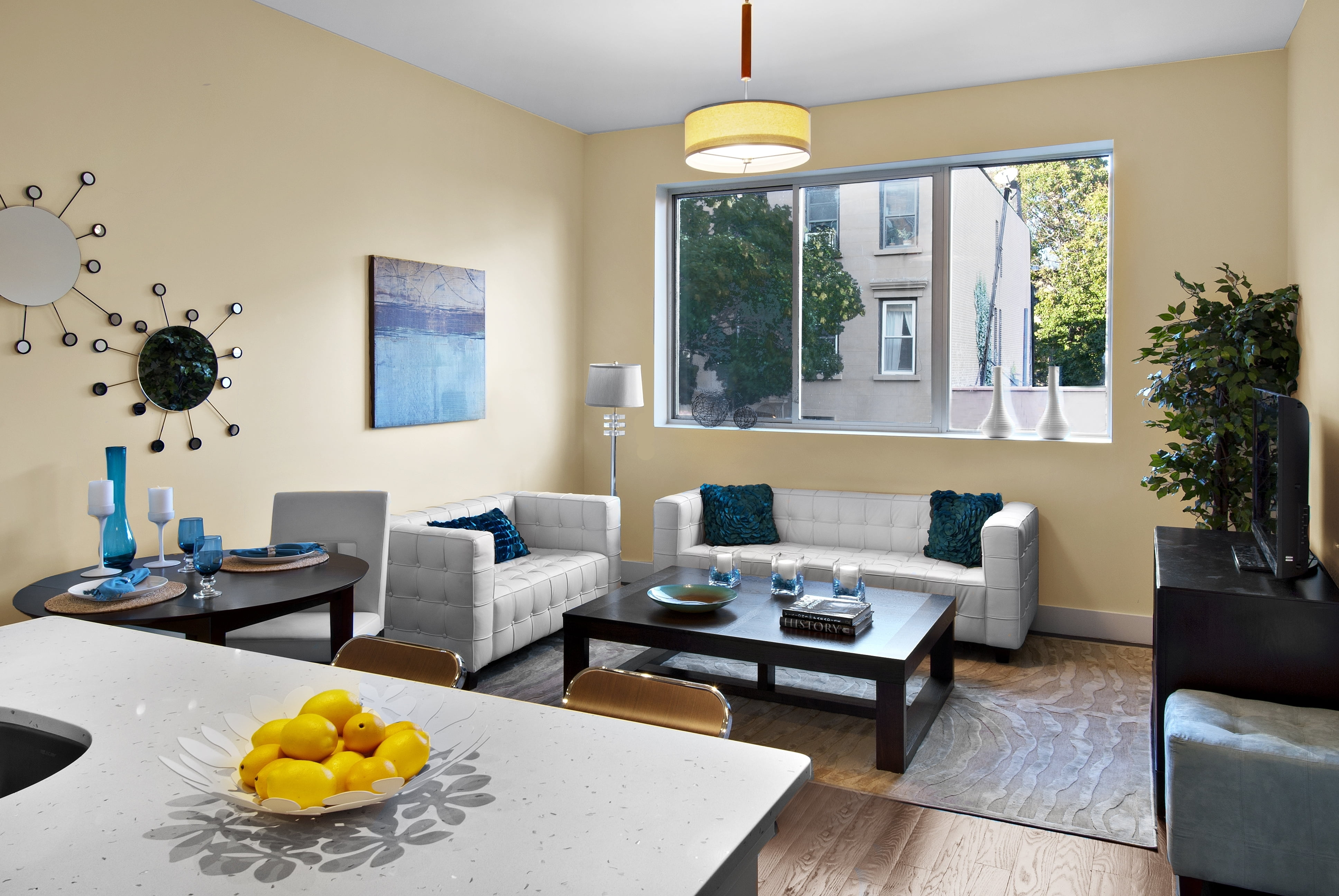 domestic Room, pillow, flooring, leather, residential District, house, comfortable, 4K, elegance, armchair, mansion, furniture, table, electric Lamp, design, HD Wallpaper