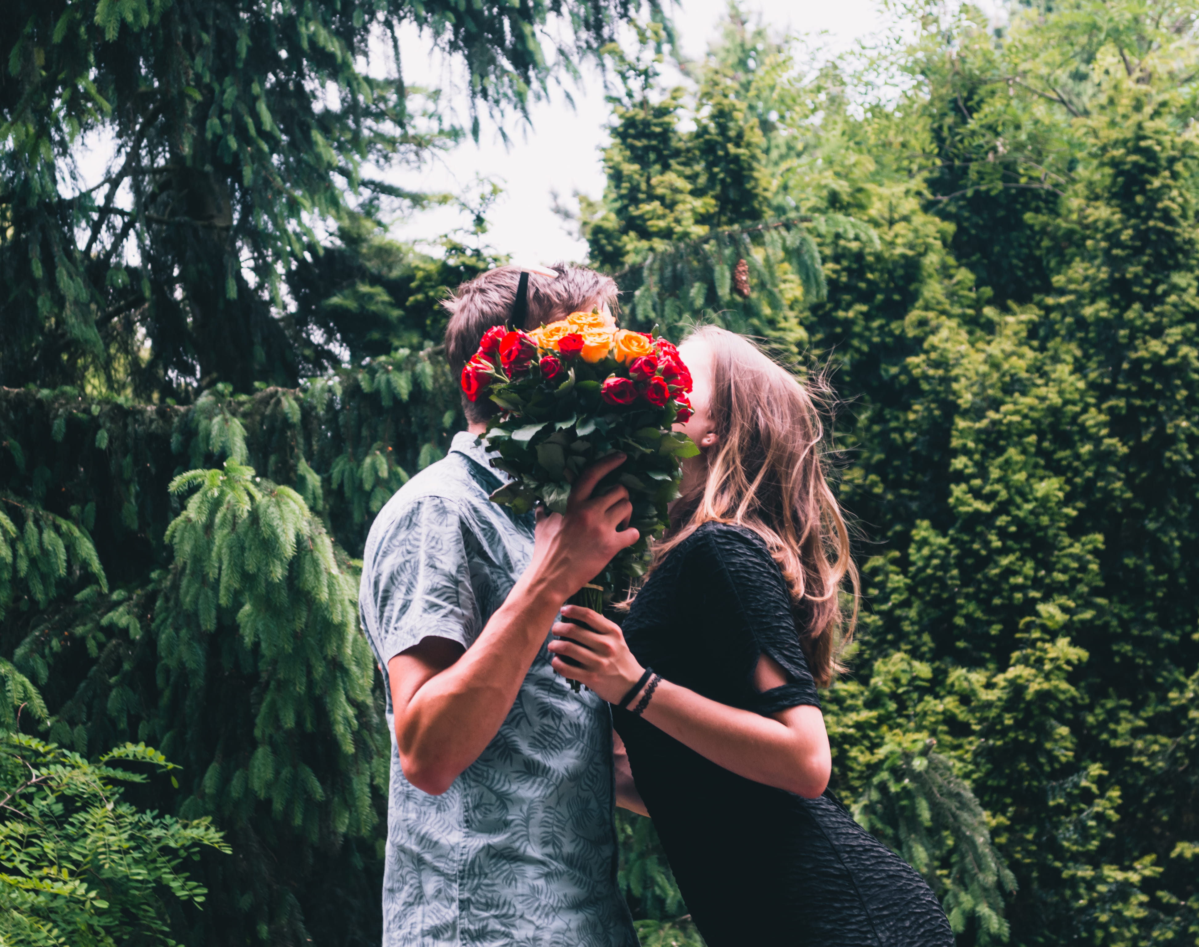 love, ukrainian boy, 4K, emotion, glasses, nature, ukrainian girl, casual clothing, shirt, growth, leisure activity, flower arrangement, minimalism, lifestyles, HD Wallpaper