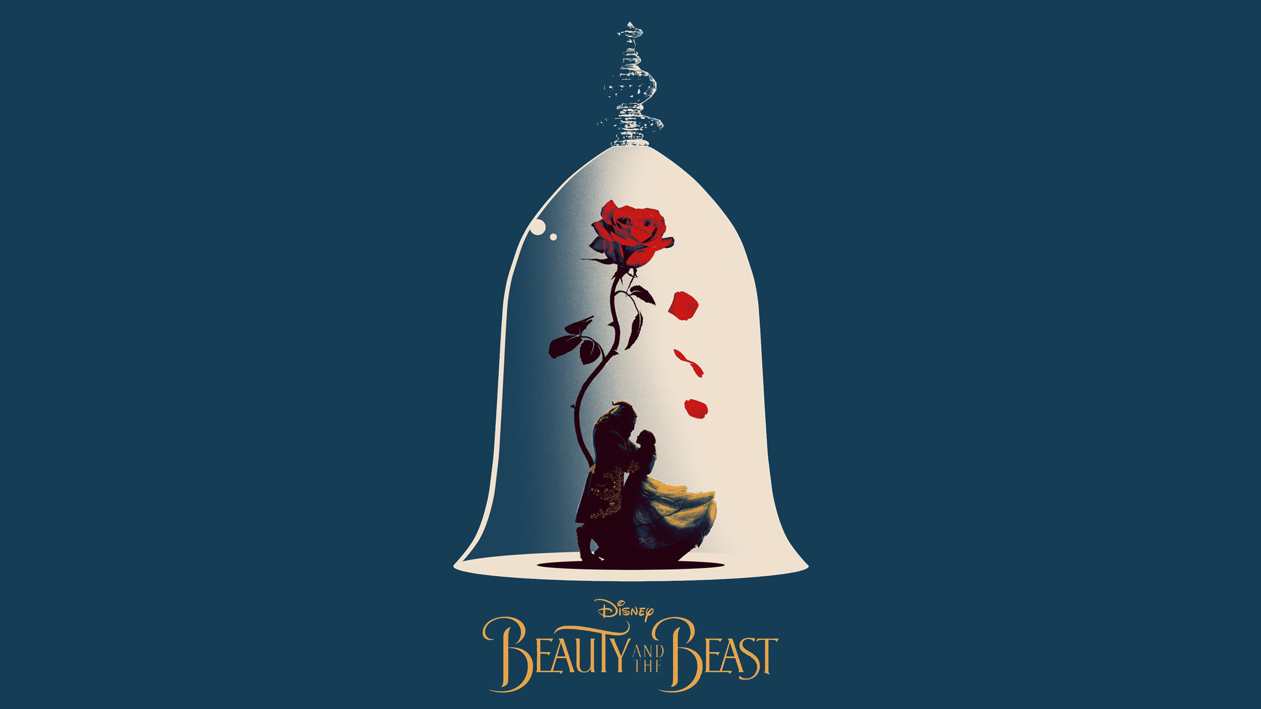 Beauty and the Beast, Artwork, 2K, HD Wallpaper