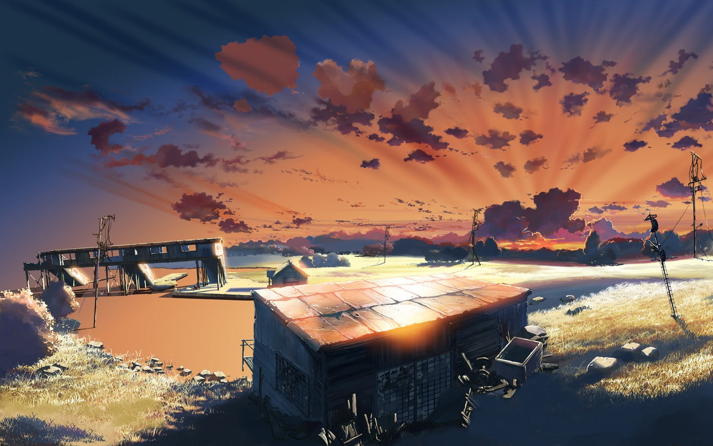 The Place Promised In Our Early Days, sky, anime, 720P, HD Wallpaper