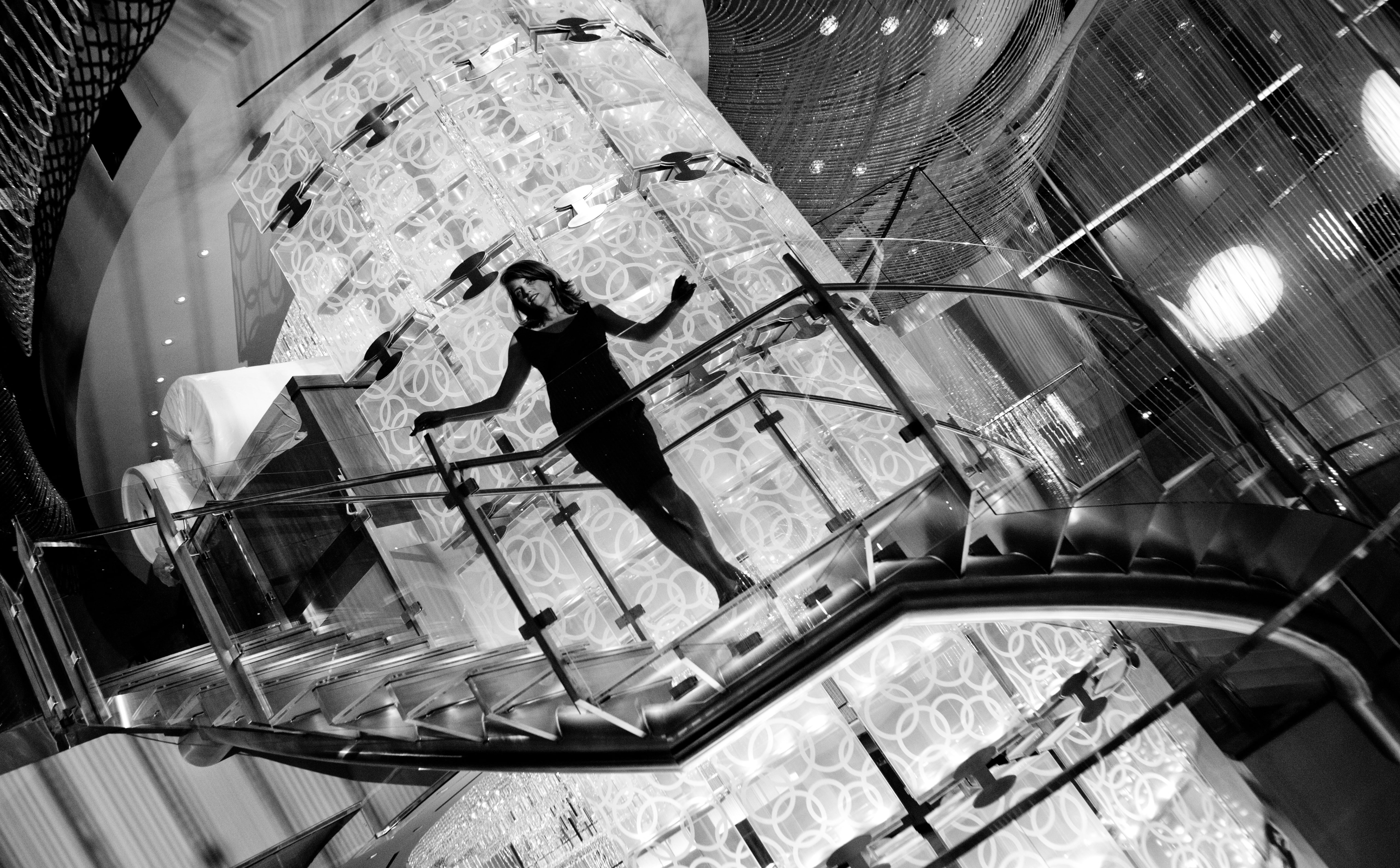 The Cosmopolitan Hotel, las, Architecture, leisure activity, stair, day, cosmopolitan, The Cosmopolitan, photography, united states, real people, staircase, HD Wallpaper