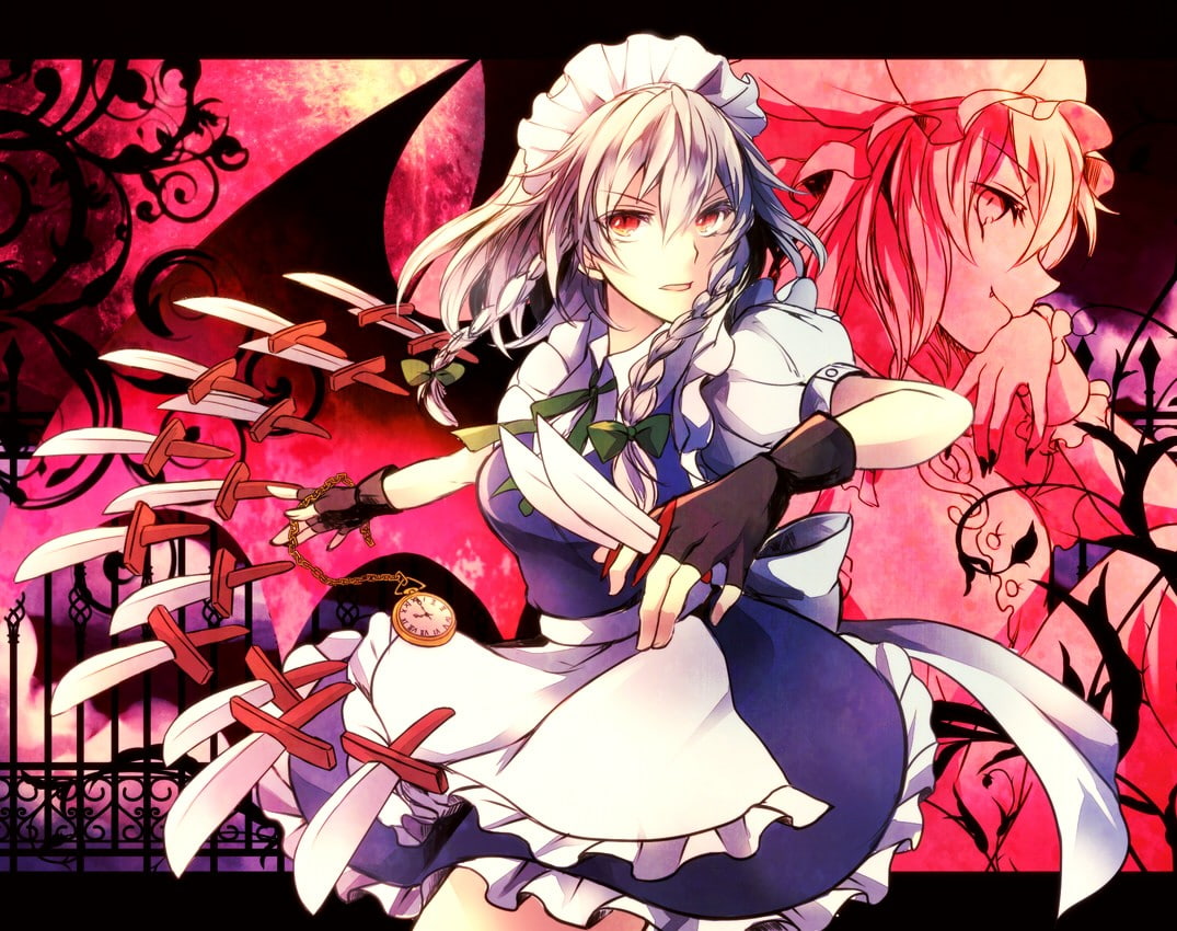 Touhou, 480P, Izayoi Sakuya, HD Wallpaper