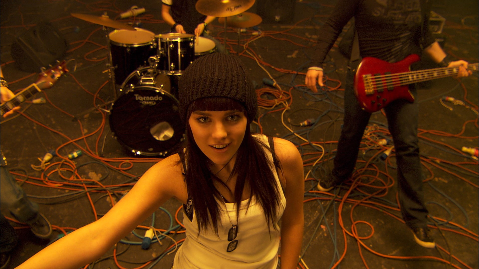 singer, Ewa Farna, Polish women, 1080P, women, white tops, Wool cap, HD Wallpaper