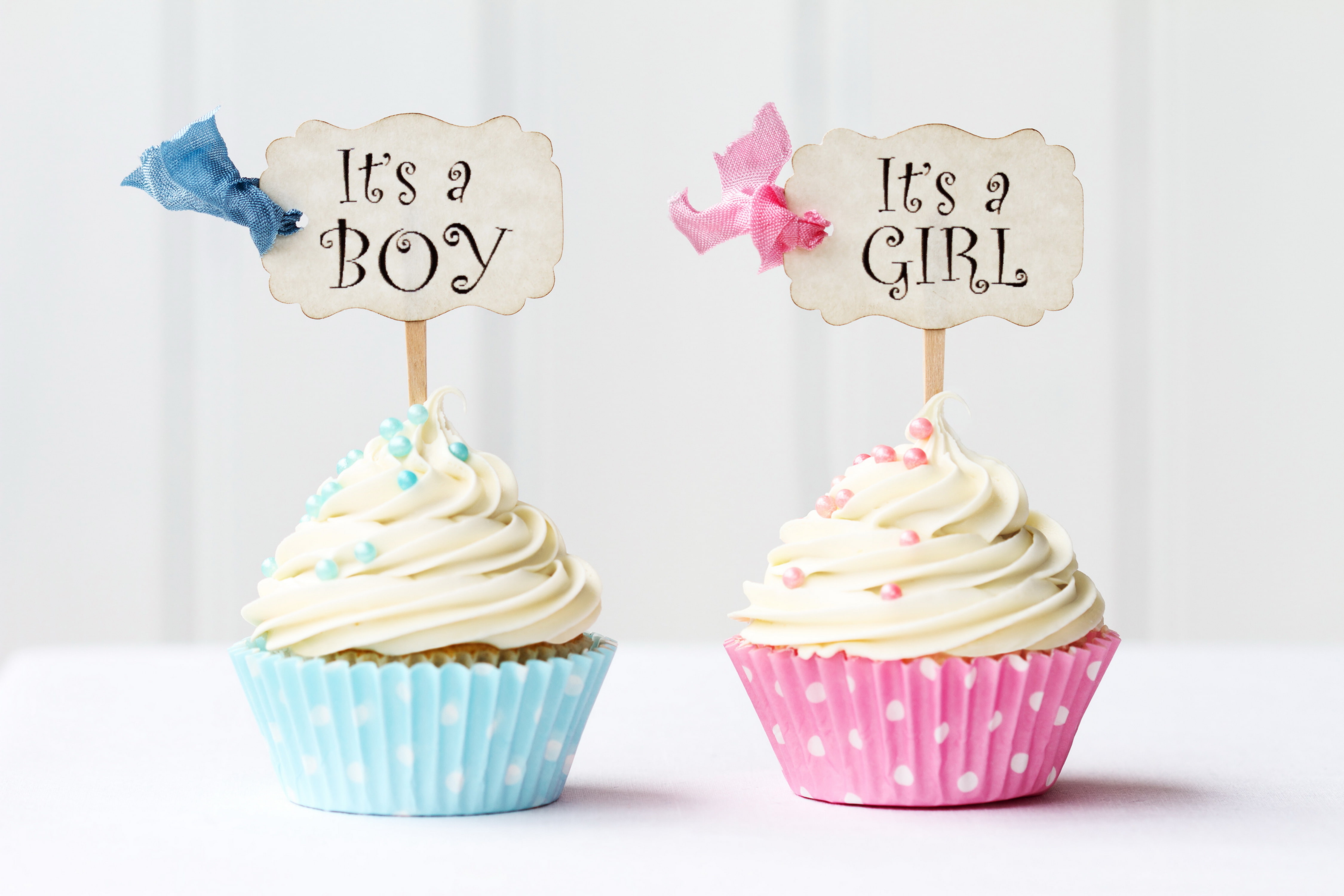 anniversary, event, cupcake, birthday, food, Boy, Blue, dessert, birthday cake, indulgence, text, Girl, Its a Boy, pink color, indoors, baked, Cupcakes, HD Wallpaper