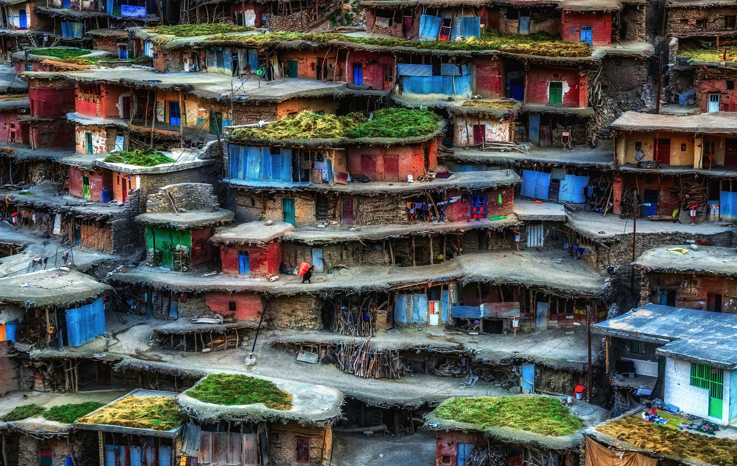 houses, slums, Iran, Sar Aqa Seyyed, 1080P, HD Wallpaper