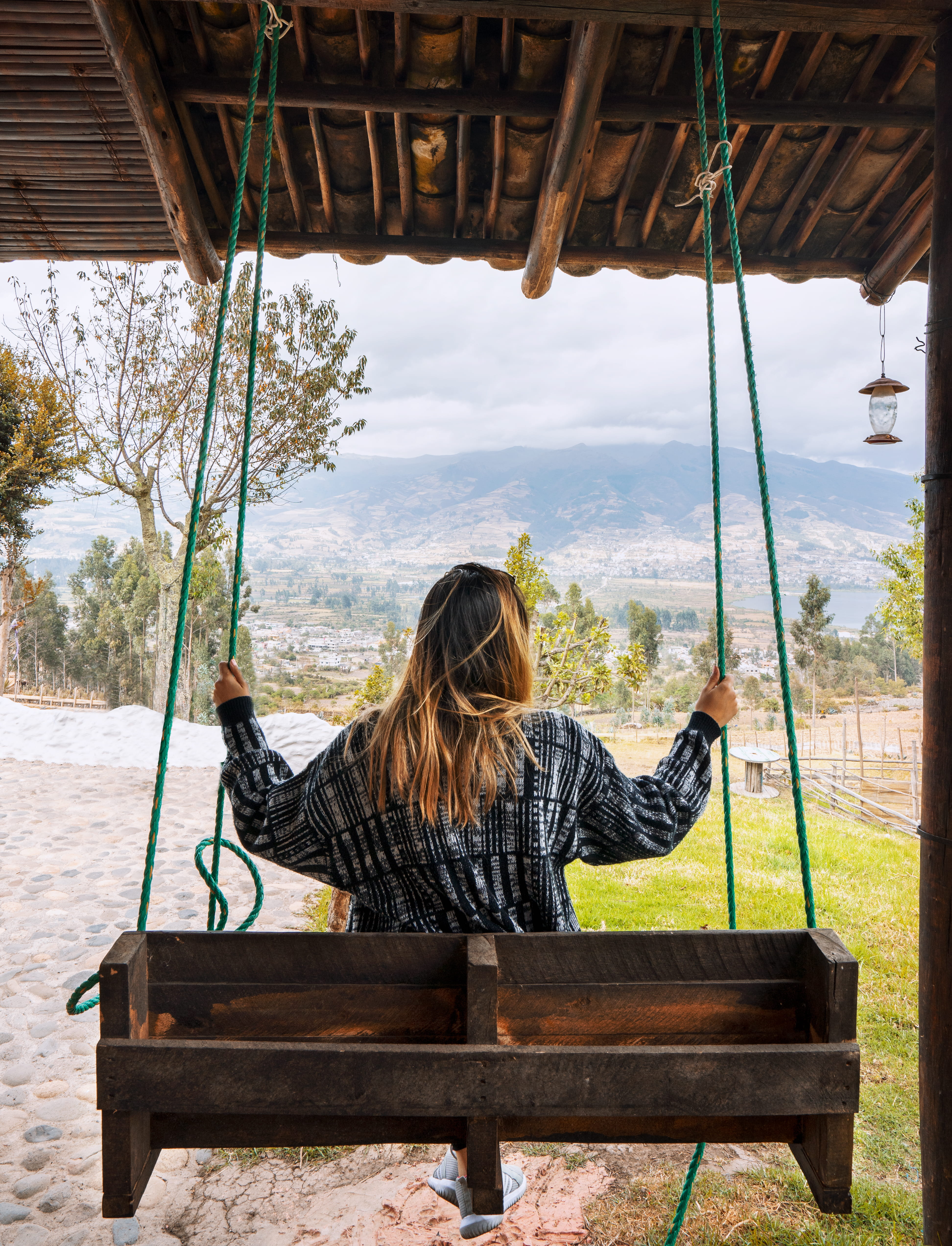 one person, furniture, day, adventure, nature, person, rear view, leisure activities, texture, swing, human, porch, real people, full length, garden, balcony, Phone HD Wallpaper