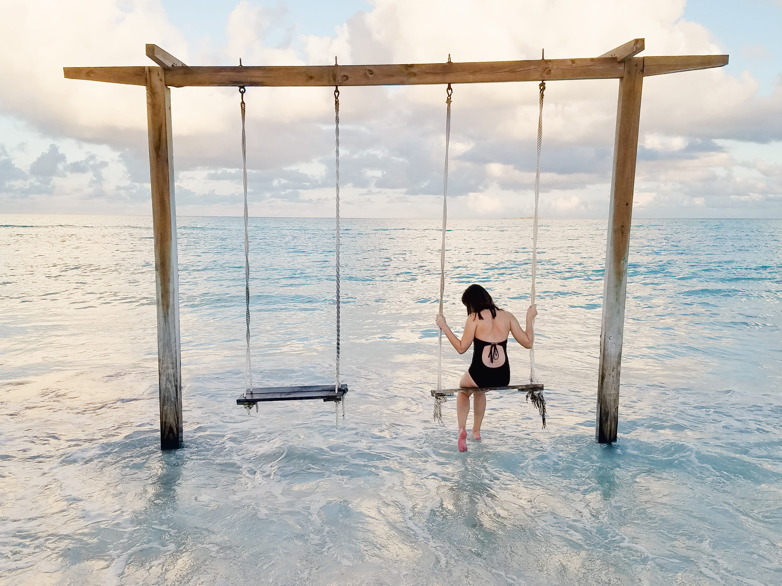 tourist, play area, one person, utility pole, tranquility, lifestyles, outdoor play area, slide, hula, swing, full length, clothing, toy, person, water, HD Wallpaper