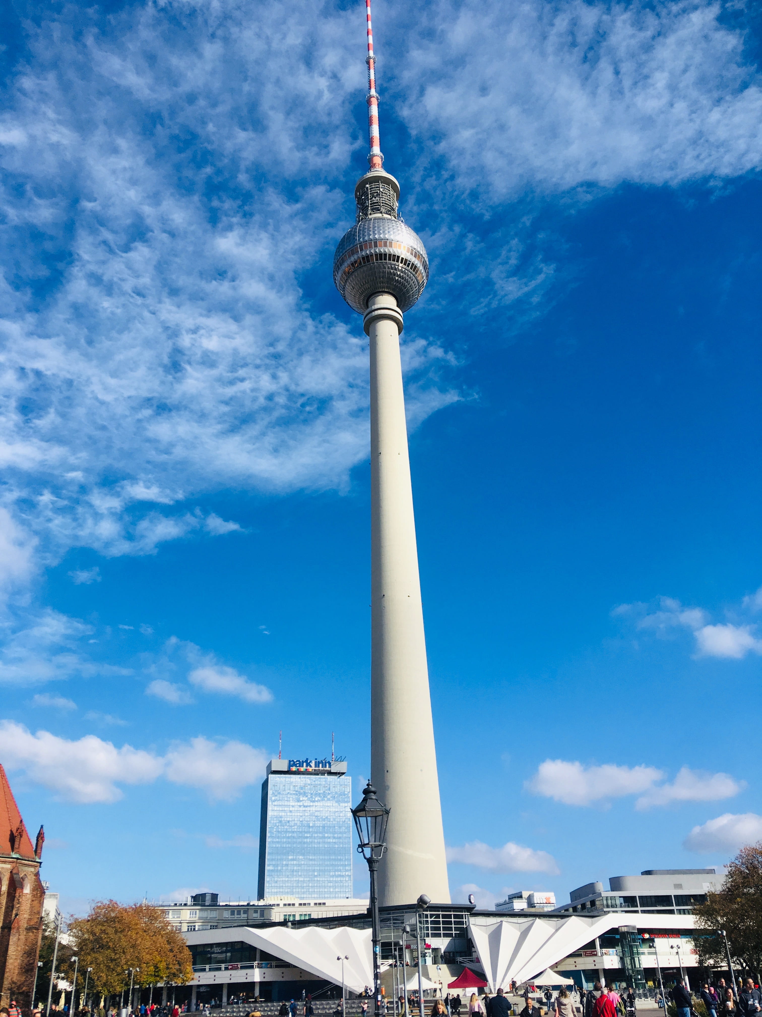 low angle view, modern, berlin fernsehturm, travel destinations, tall - high, 4K, building exterior, tourism, office building exterior, popes revenge, Phone HD Wallpaper