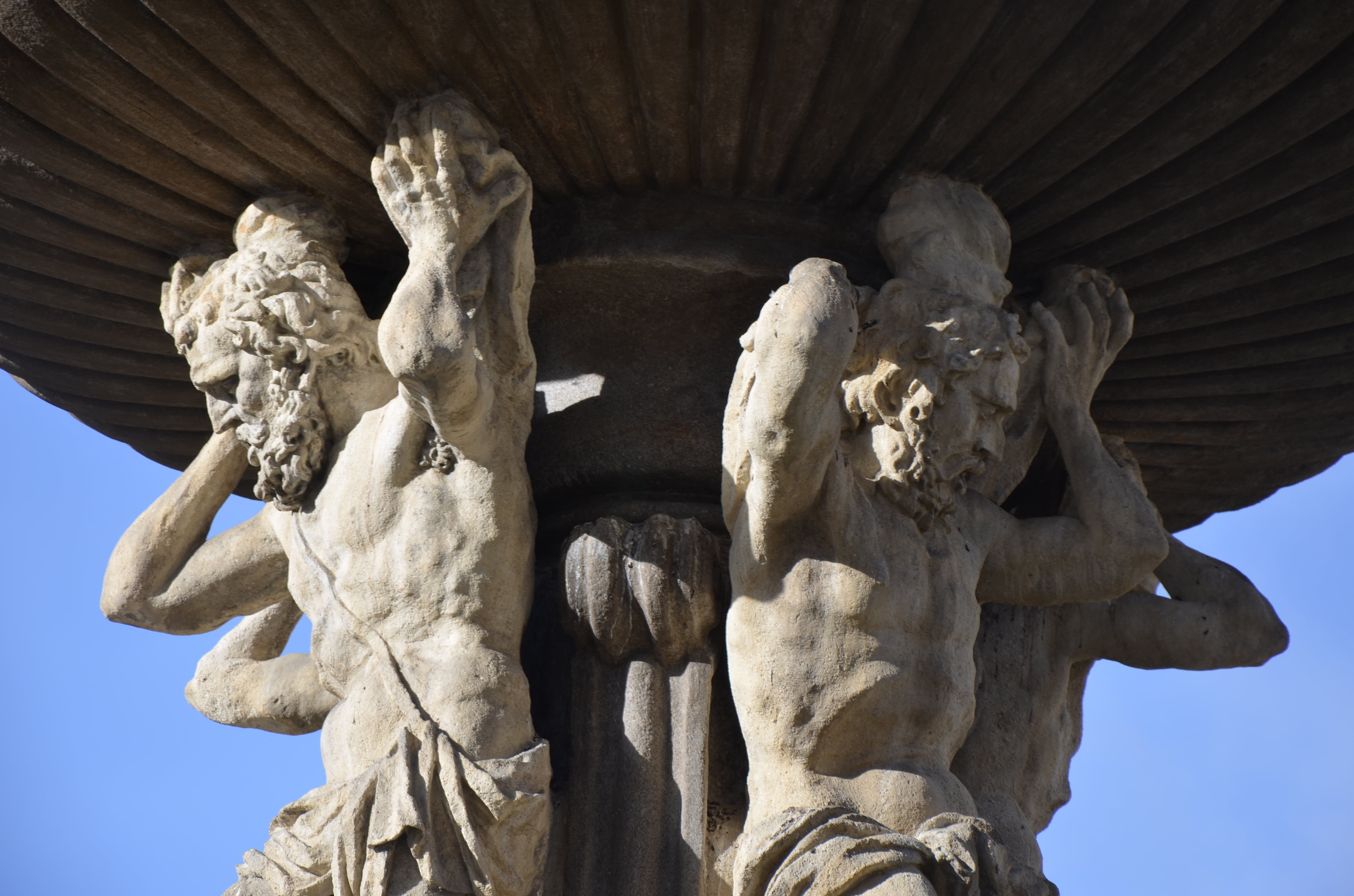 creativity, sculpture, stone material, square, built structure, history, fountain, travel destinations, art and craft, craft, czech, no people, angel, the past, HD Wallpaper