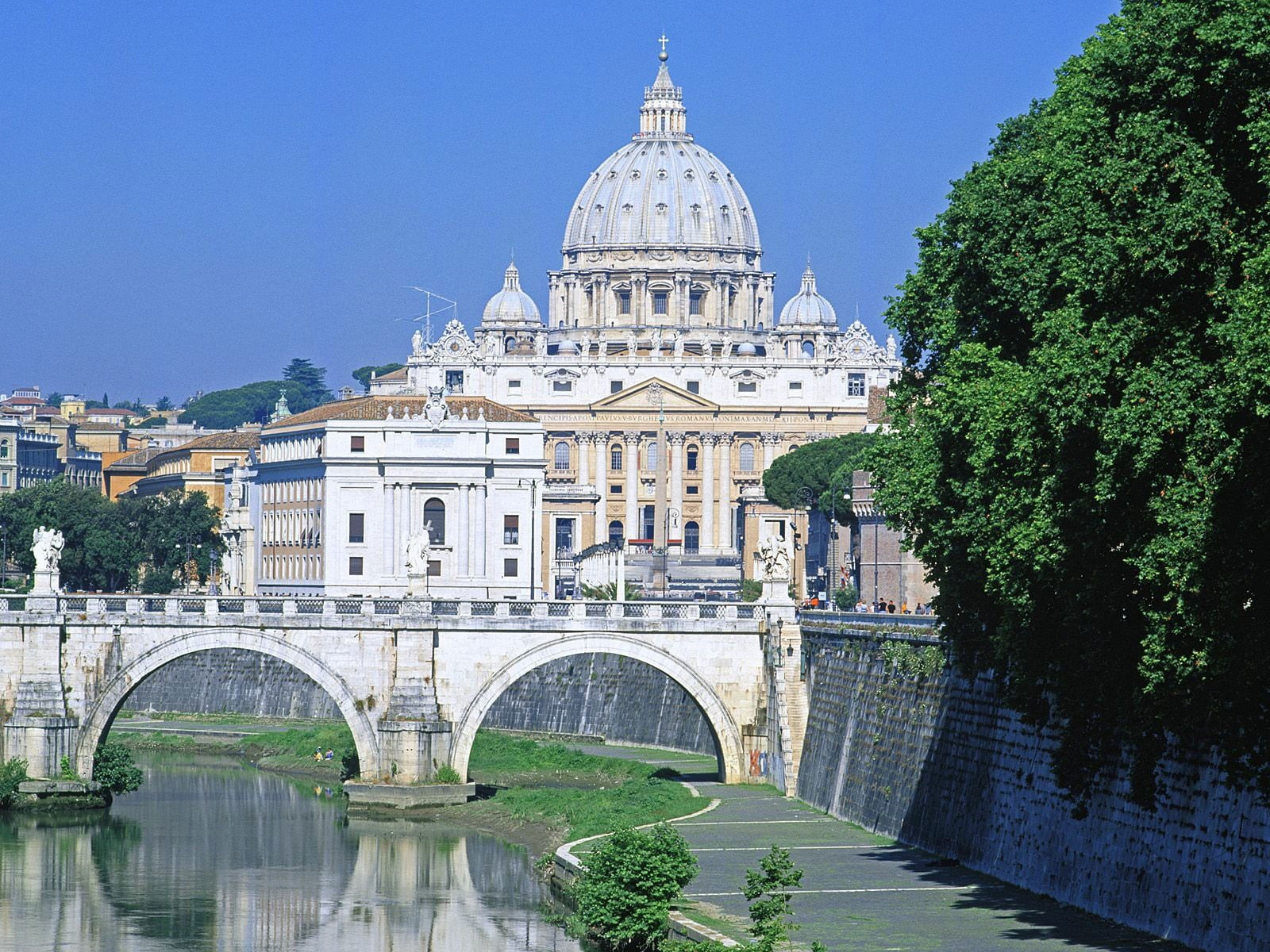 St. Peters Square, 720P, Rome, city, architecture, HD Wallpaper