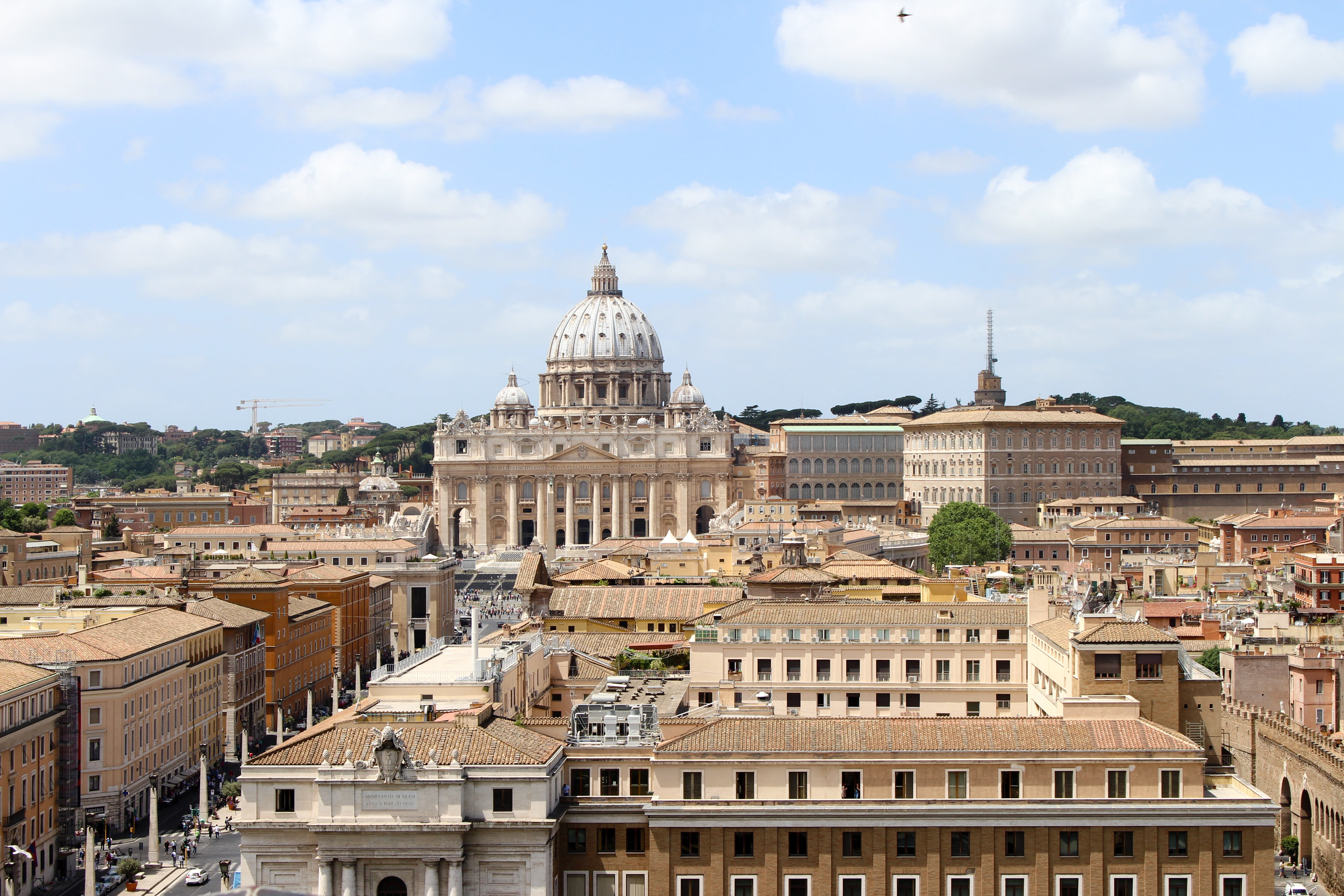 travel destinations, building exterior, europe, nature, rome - Italy, cityscape, sky, urban Scene, tourism, architecture, vatican city, no people, church, HD Wallpaper