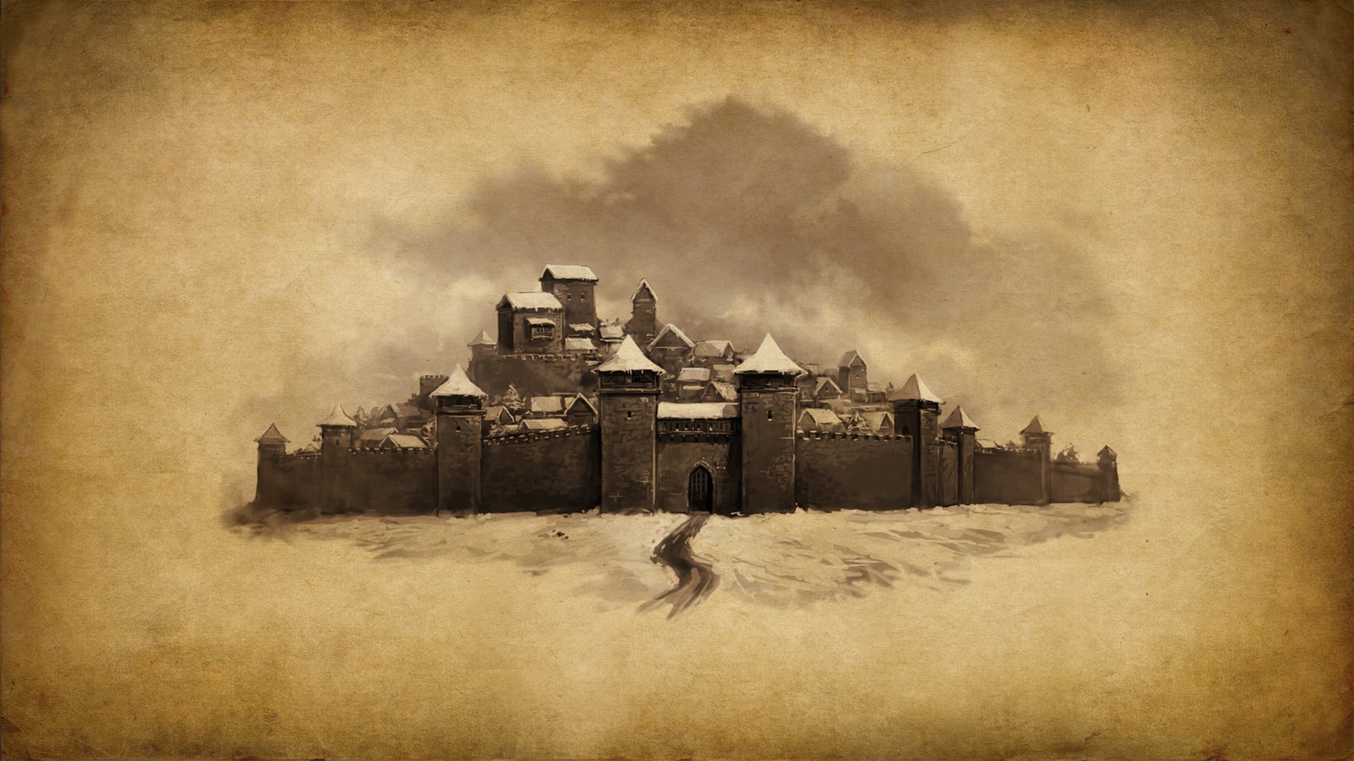building, no people, building exterior, architecture, 1080P, textured, castle, house, black, nature, textured effect, demolished, built structure, sky, HD Wallpaper