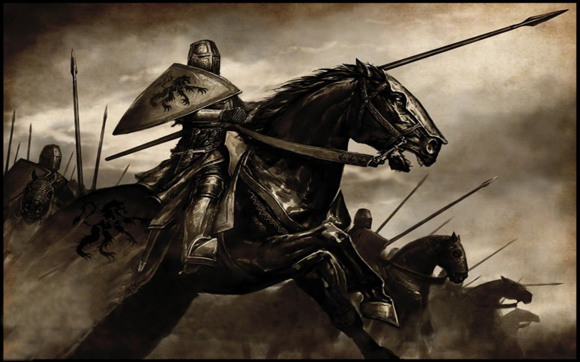metal, human representation, weapon, headwear, sepia toned, male likeness, auto post production filter, no people, conflict, knight - person, the past, HD Wallpaper