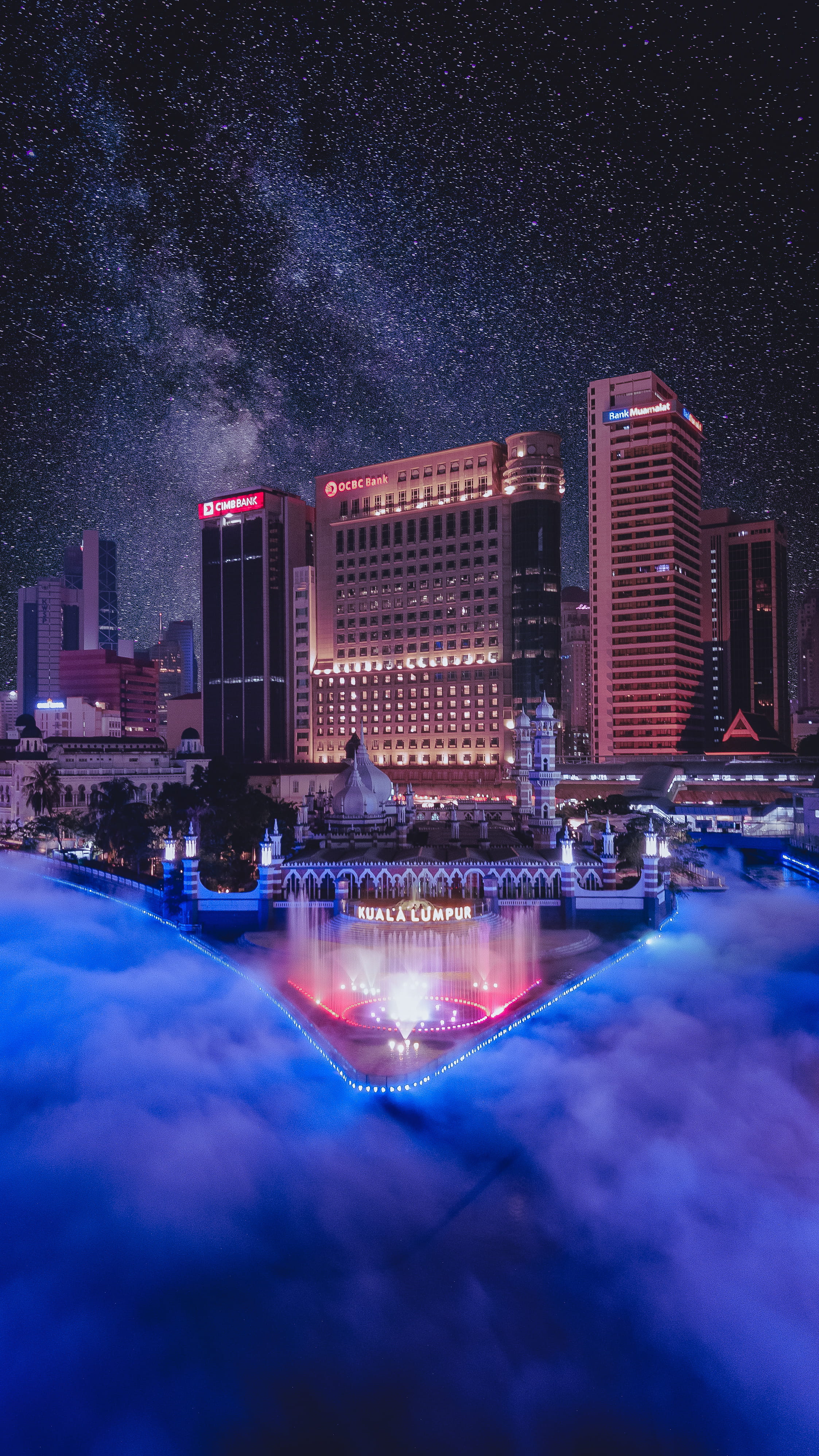 asium, bank, nightlife, urban Skyline, cityscape, blue, illuminated, skyscraper, vacations, mosque, downtown District, the Strip, travel Destinations, urban Scene, Phone HD Wallpaper