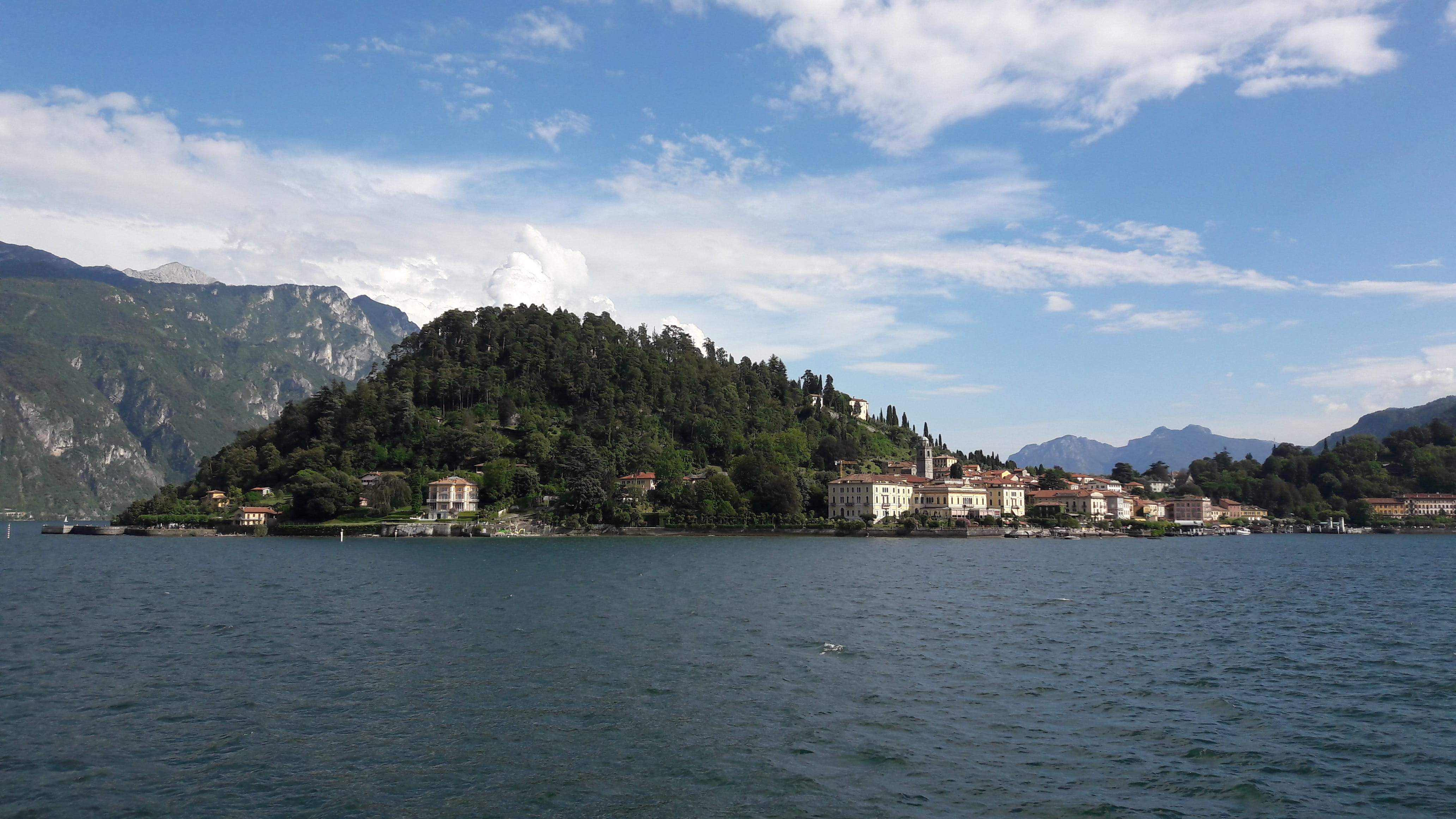 day, sea, no people, vacation, land, Lake, 4K, beach, Como, italy, panorama, Lake Como, travel, Bellagio, cityscape, Como, tree, architecture, scenics - nature, HD Wallpaper