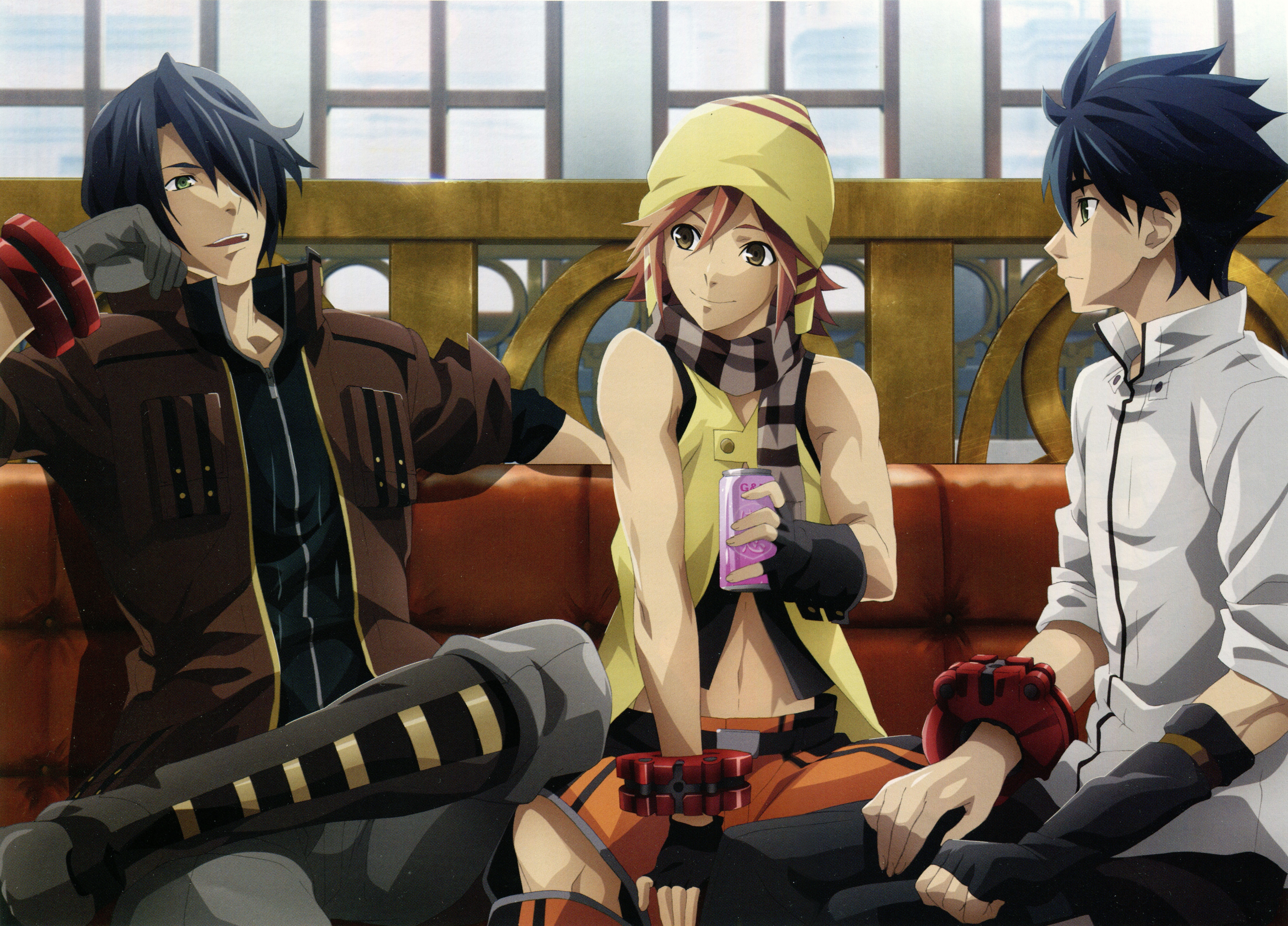 security, group of people, men, 5K, rindou amamiya, safety, clothing, sitting, women, kouta fujuki, lifestyles, leisure activity, males, helmet, god eater, HD Wallpaper