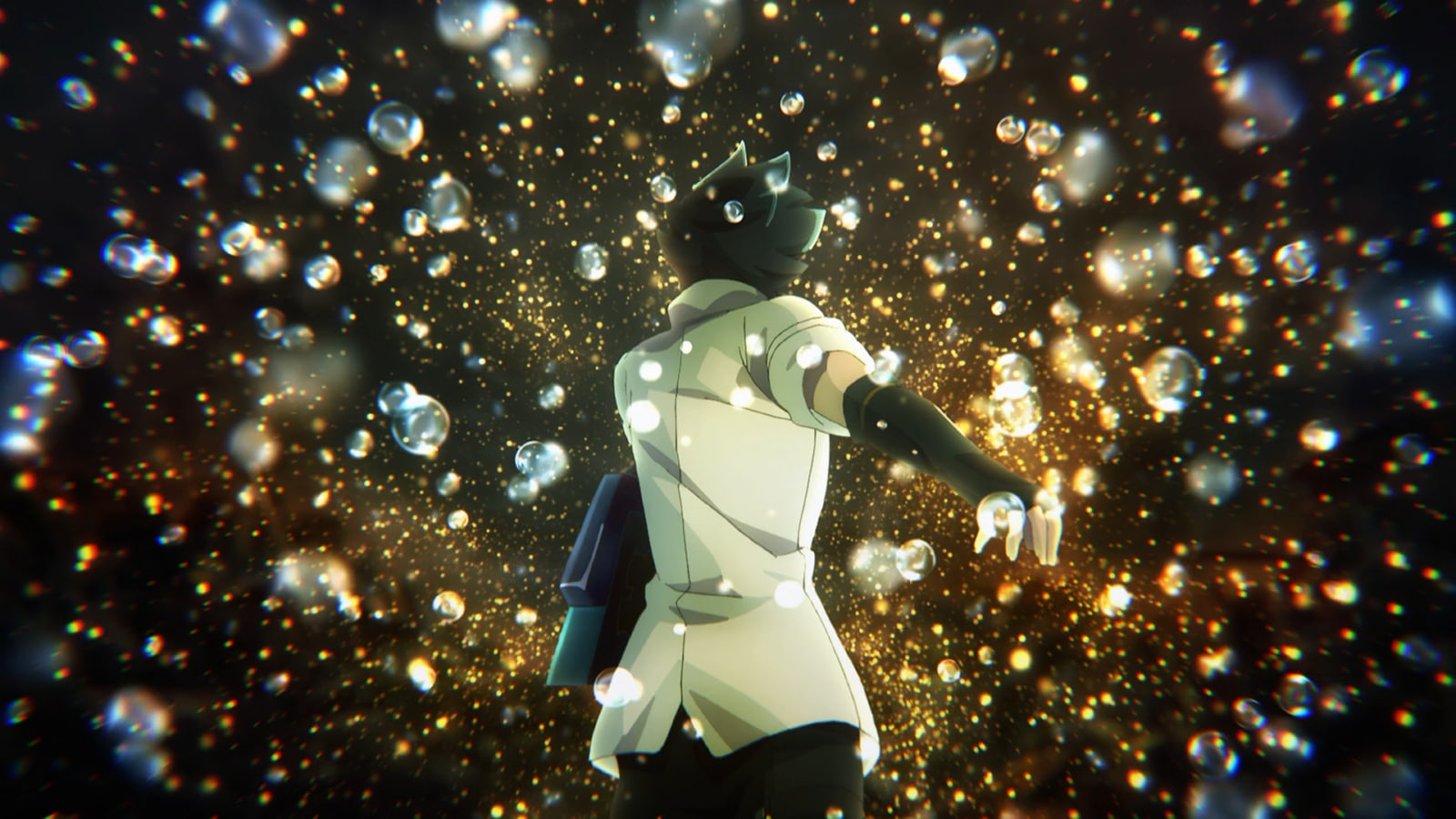 tree, one person, representation, outdoors, Lenka Utsugi, christmas, holiday, God Eater, sculpture, human representation, plant, illuminated, anime, celebration, HD Wallpaper