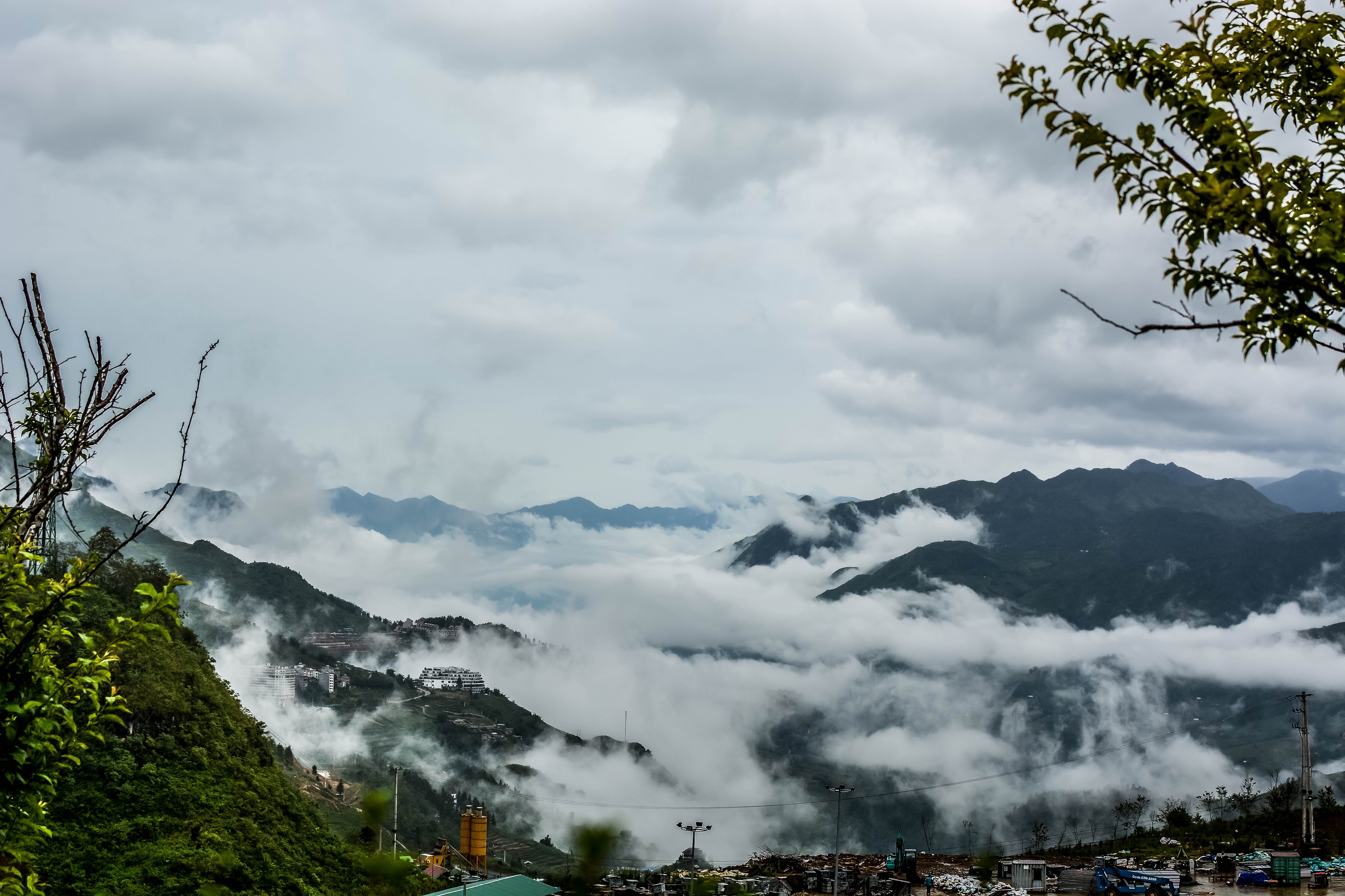 nature, sapa, cloud, tranquil scene, scenics - nature, non-urban scene, day, sky, fog, no people, environment, beauty in nature, mountain, tranquility, HD Wallpaper