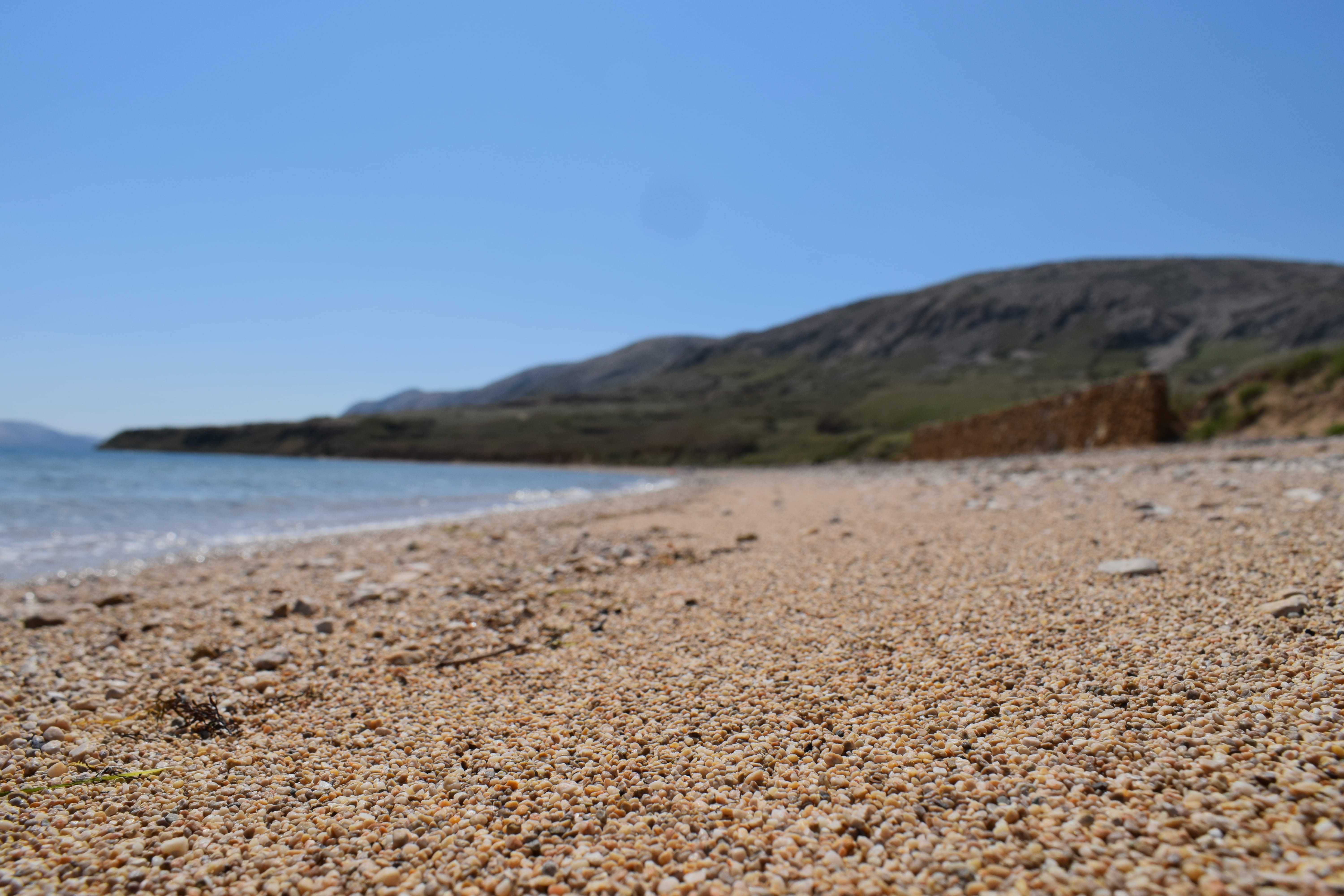 day, sand, blue, sun, water, summer, outdoors, 5K, semi-arid, no people, world, tranquility, croatia, copy space, land, watter, sunny, sky, non-urban scene, HD Wallpaper