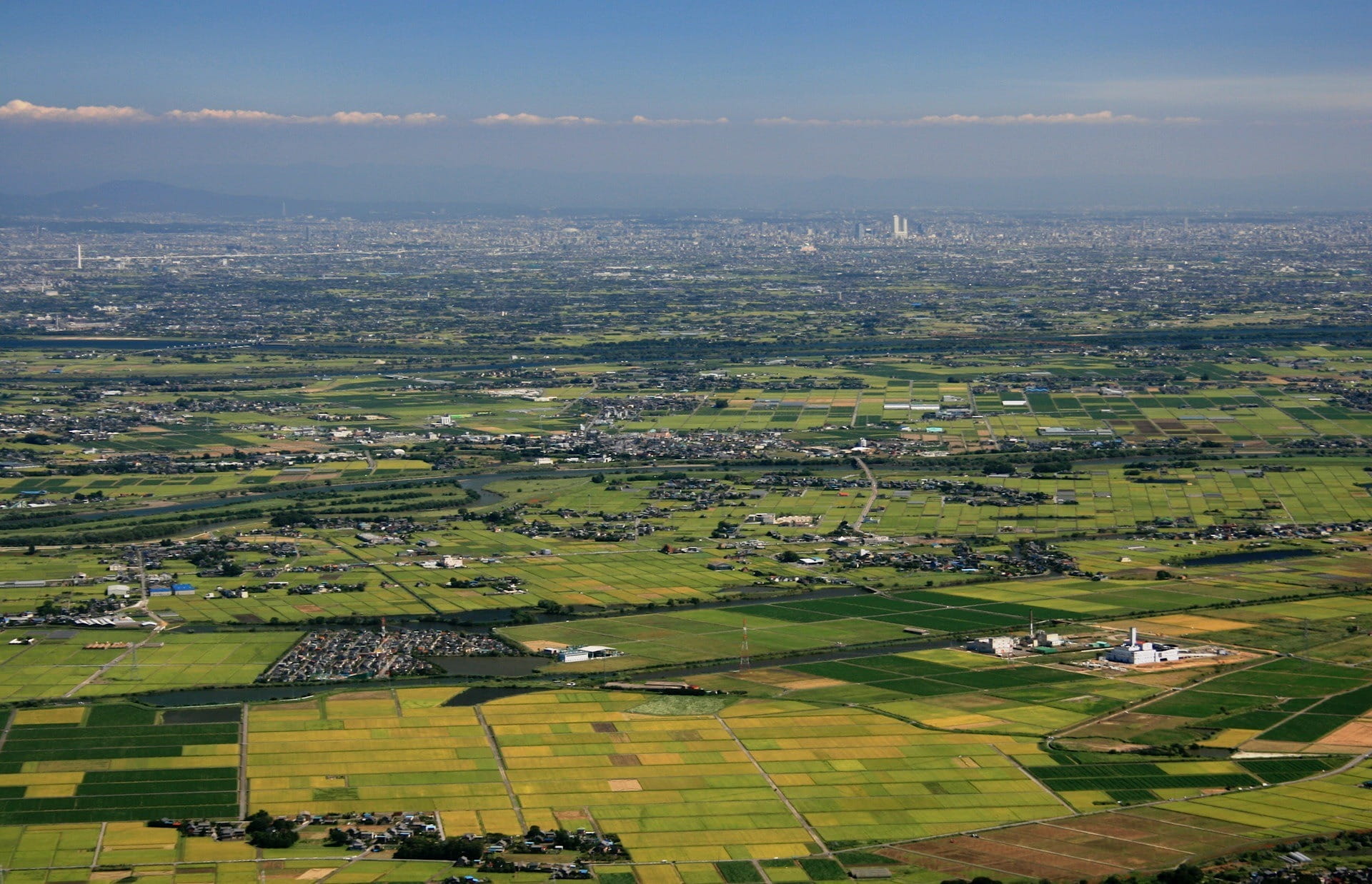 fields, Landscape, Nagoya, travel, countryside, scenics - nature, nature, sky, nagoya, skyline, cloud - sky, transportation, outdoors, rural scene, summer, HD Wallpaper