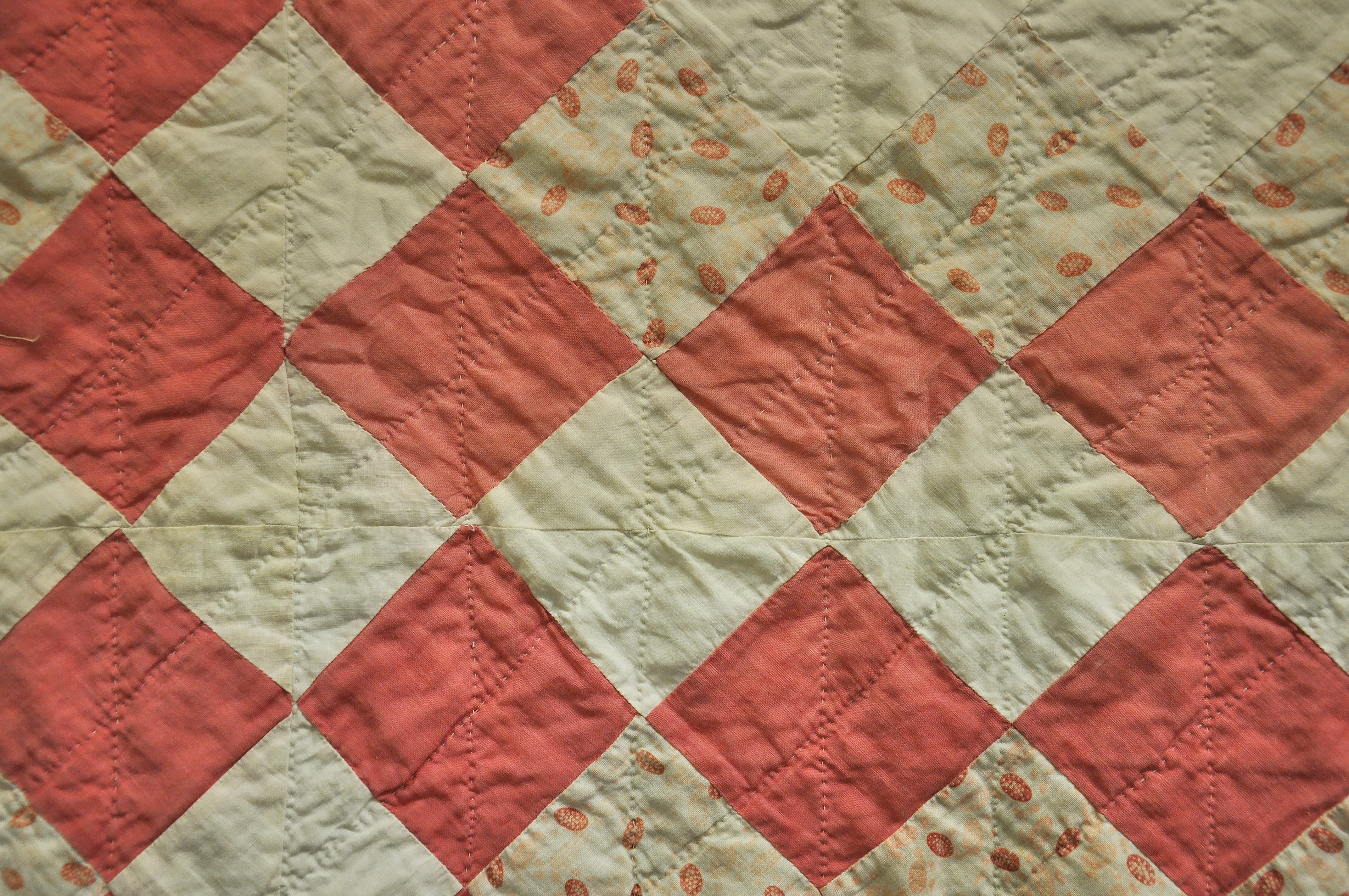 white color, thread, close-up, textile, material, fashion, embroidery, colorful, blanket, scrap, bed, red, american, no people, full frame, quilting, fabric, HD Wallpaper