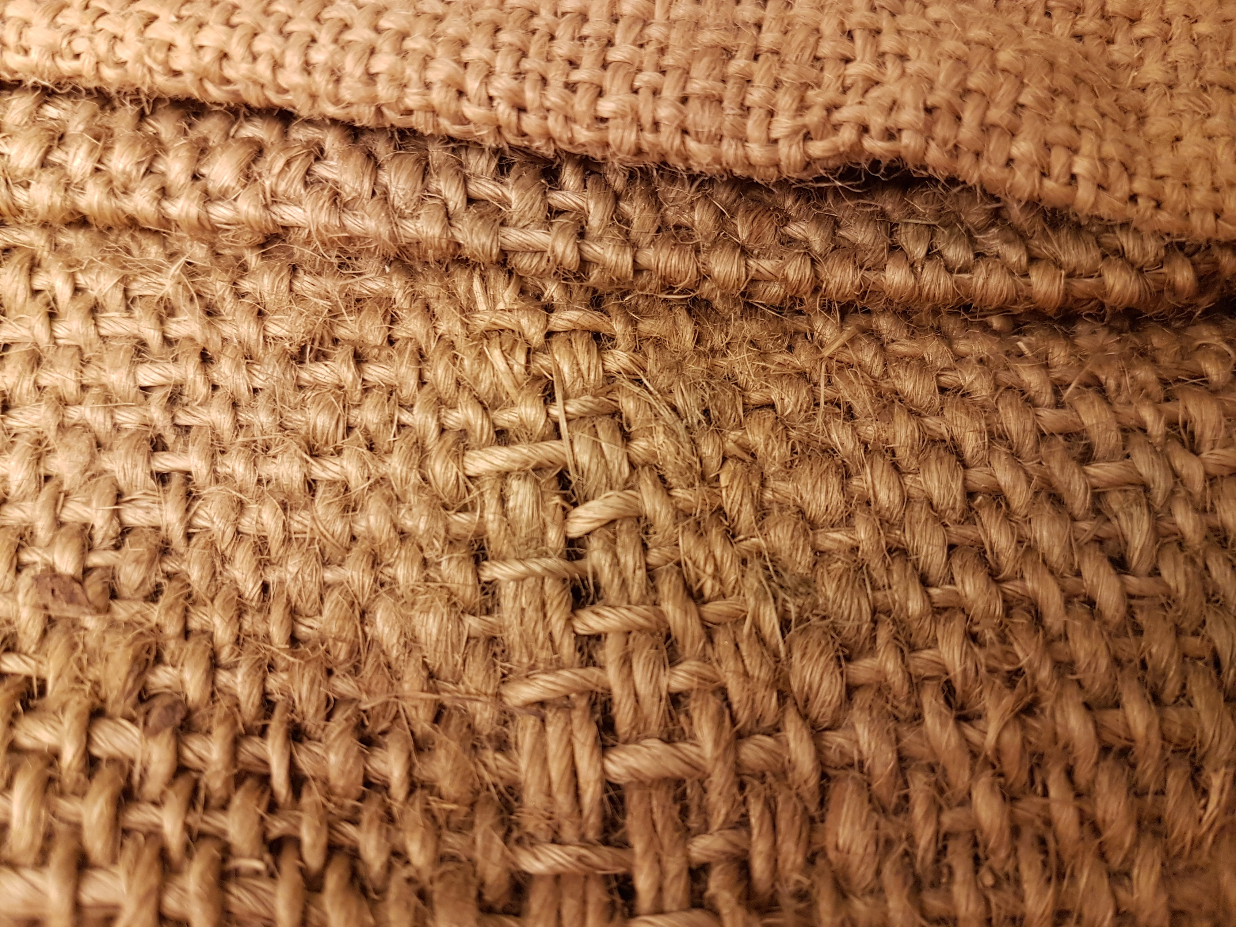 textured, mat, jute bag, fabric, woven, backgrounds, partial view, jute, rough, coarse, full frame, fibers, close, bag, texture, braid, warm clothing, brown, HD Wallpaper