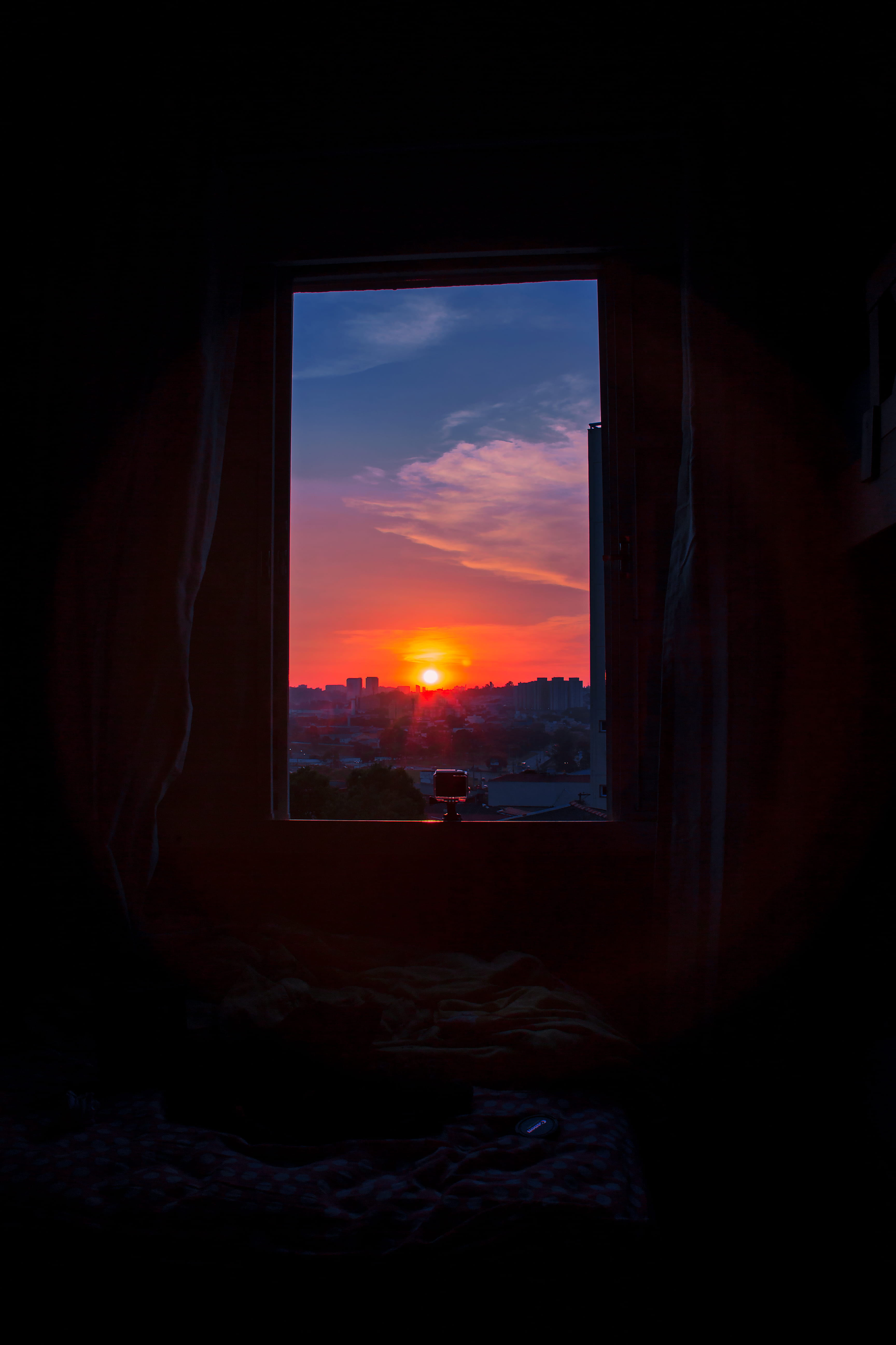 architecture, brasil, vision, landscape, no people, scene, tranquility, dark, glass - material, room, nature, built structure, window, concept, cloud, dusk, Phone HD Wallpaper
