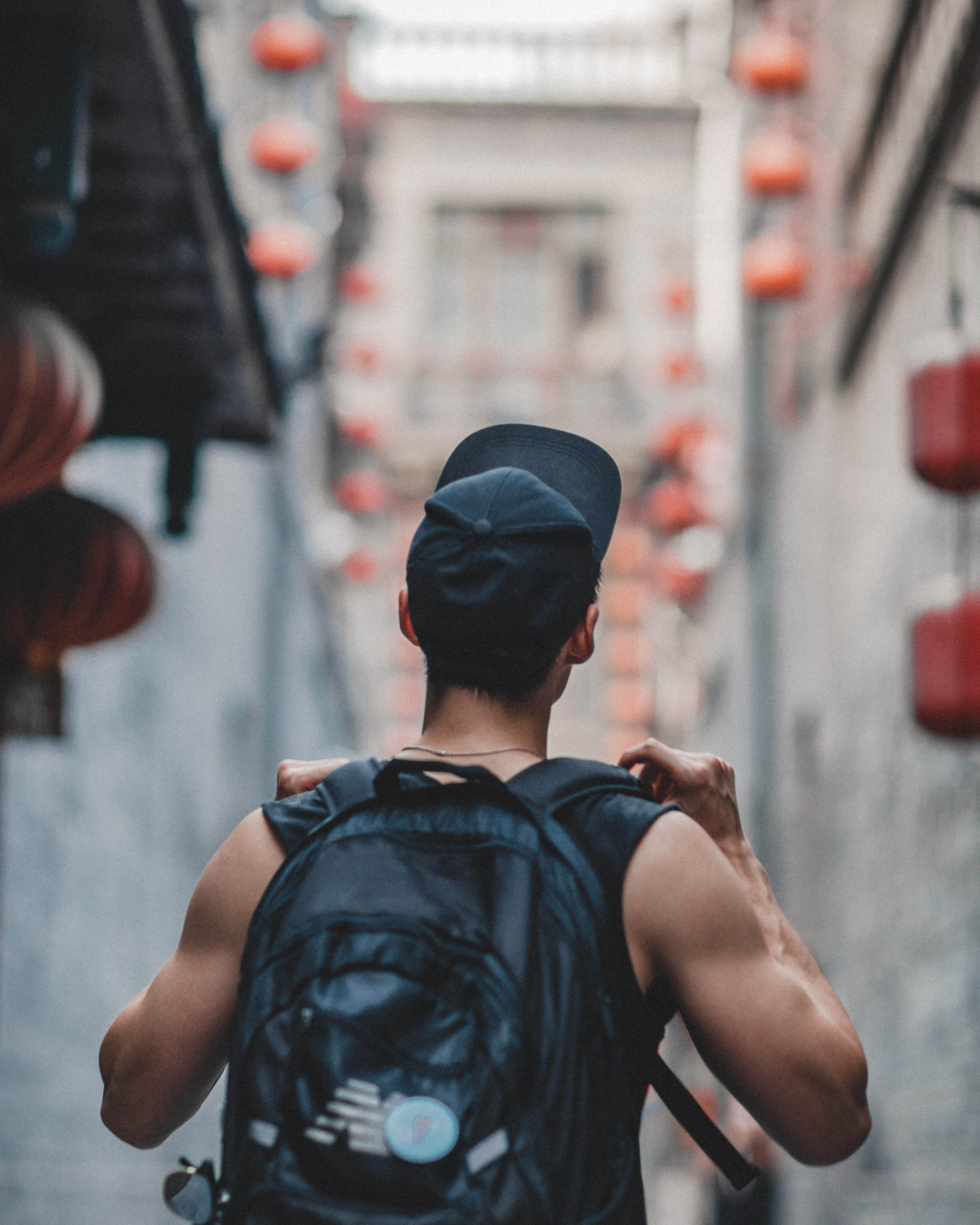 young Adult, 4K, walking, urban Scene, explore, black, men, lost and found, tianjin, adult, city Life, man, china, person, males, wander, back, people, Phone HD Wallpaper