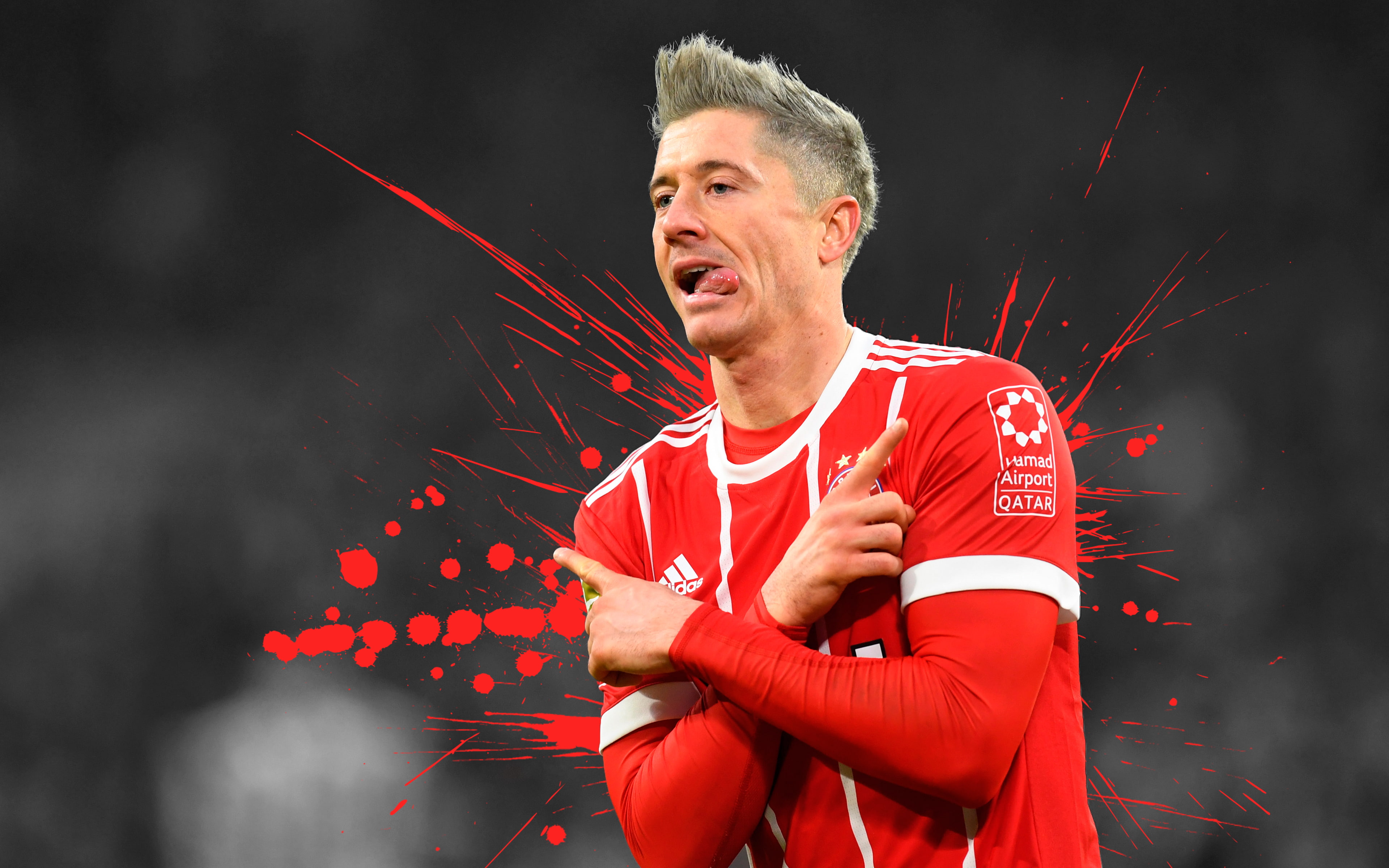 FC Bayern Munich, Polish, Robert Lewandowski, 4K, Soccer, HD Wallpaper