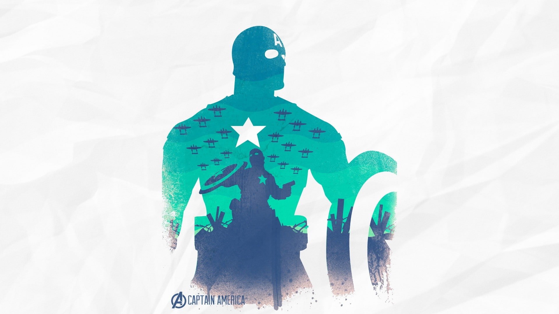 captain, movies, Superheroes, 1080P, captain america, white background, hd, silhouettes, america, background, avengers, movie, white, art, entertainment, HD Wallpaper